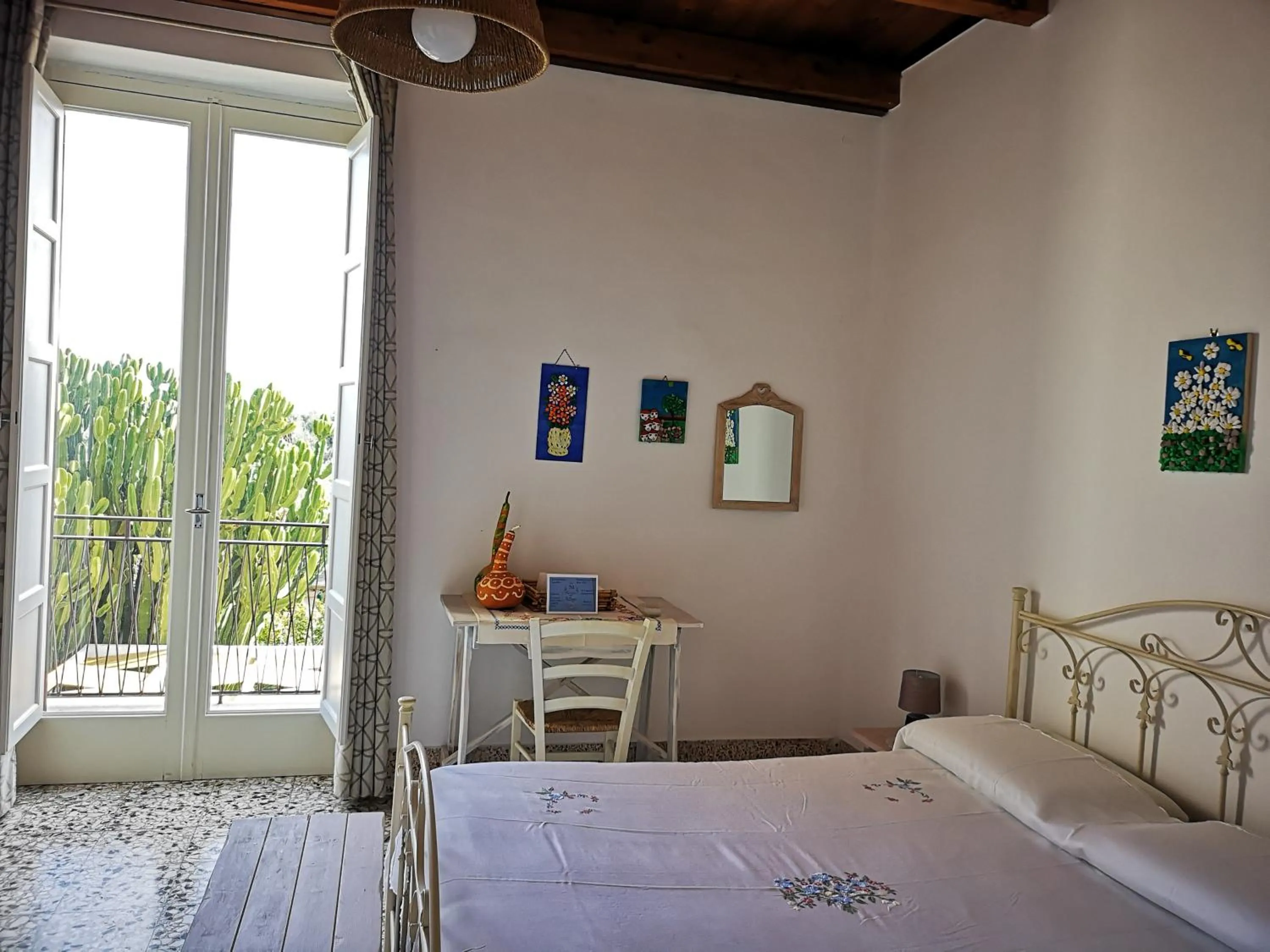 Bed in La casa nel villaggio