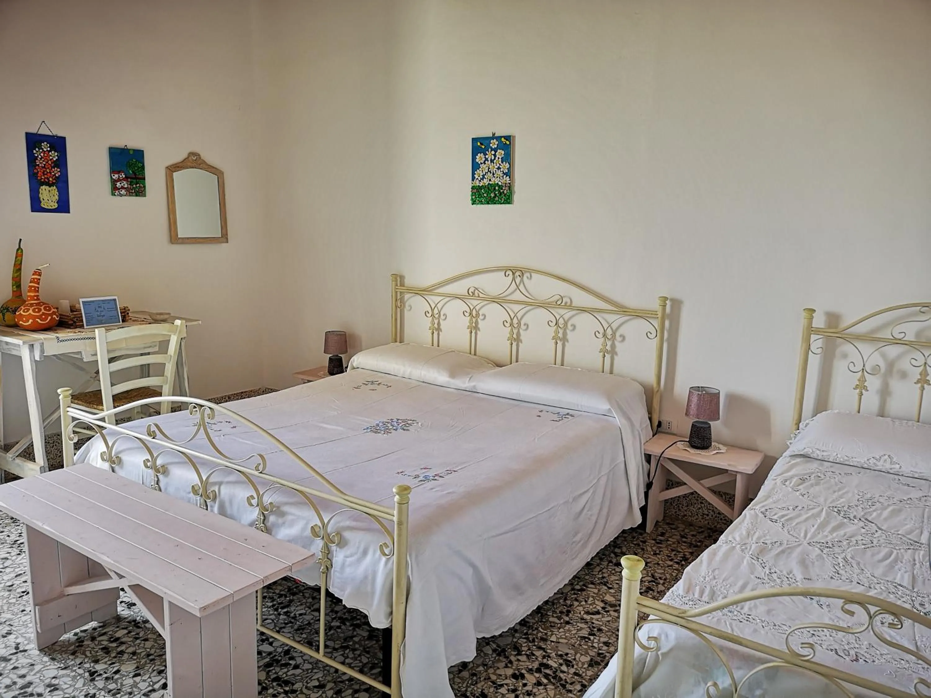 Bed in La casa nel villaggio