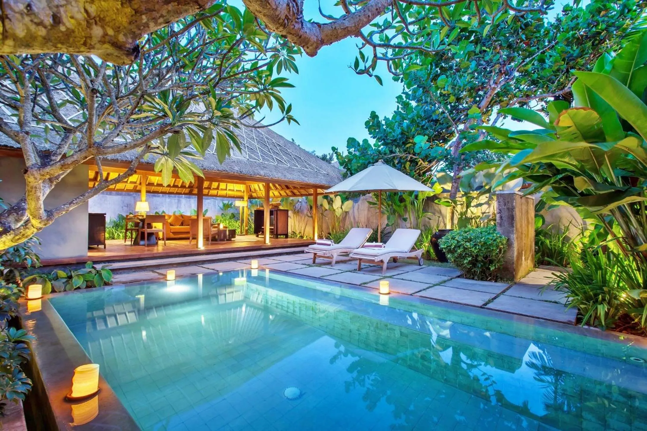 Pool view in Mayaloka Villas Seminyak