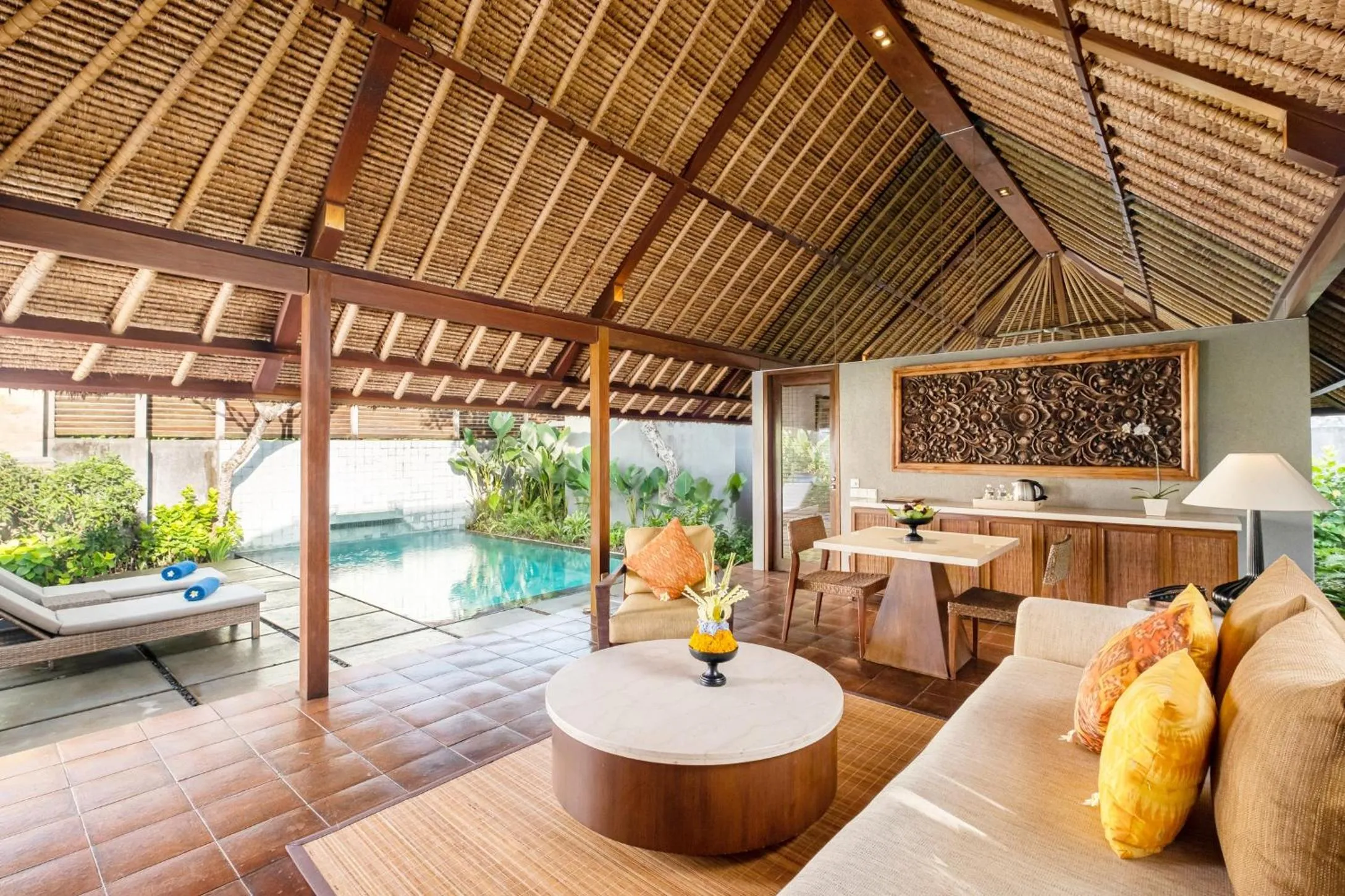 Living room in Mayaloka Villas Seminyak