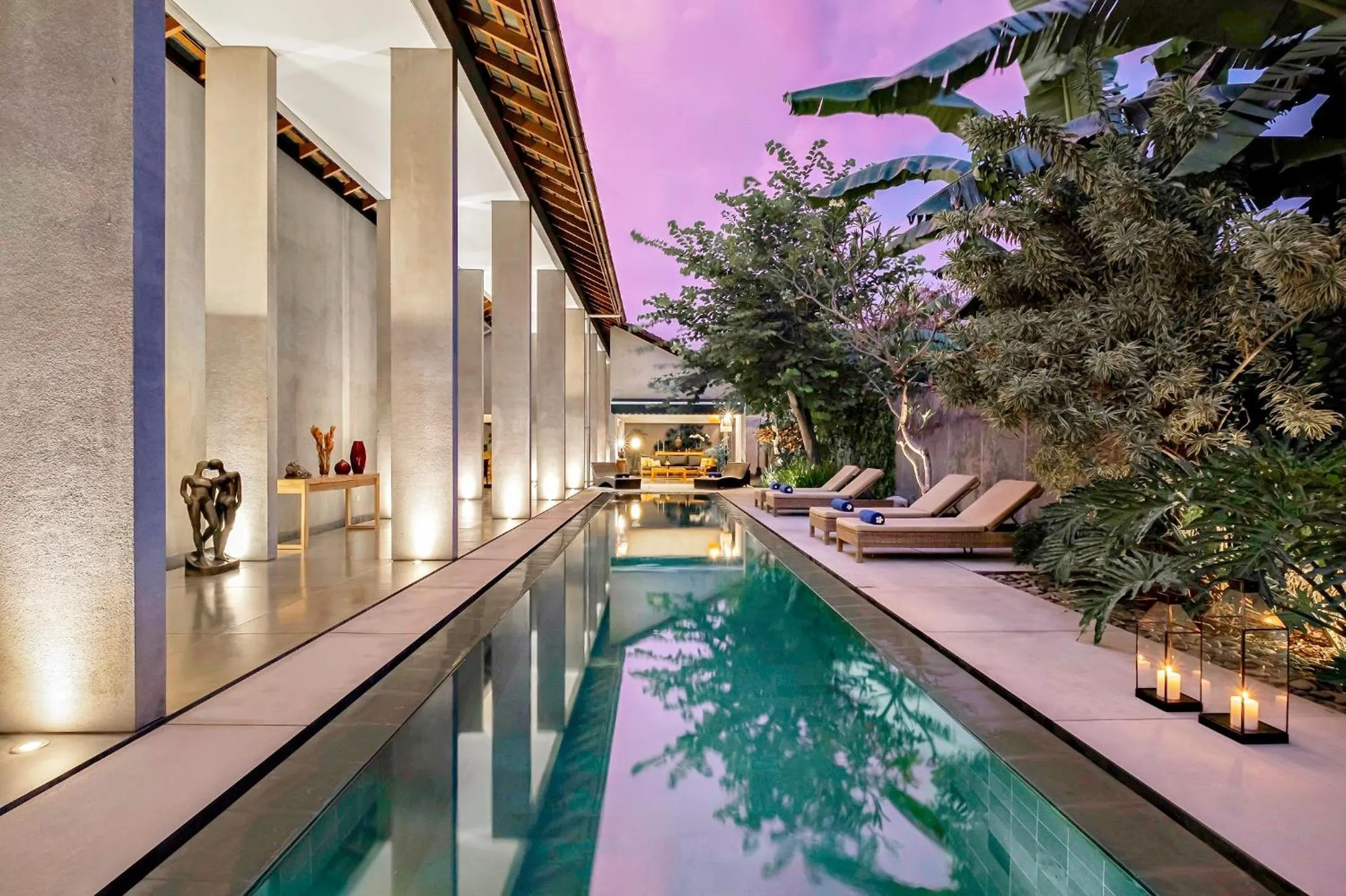 Pool view in Mayaloka Villas Seminyak