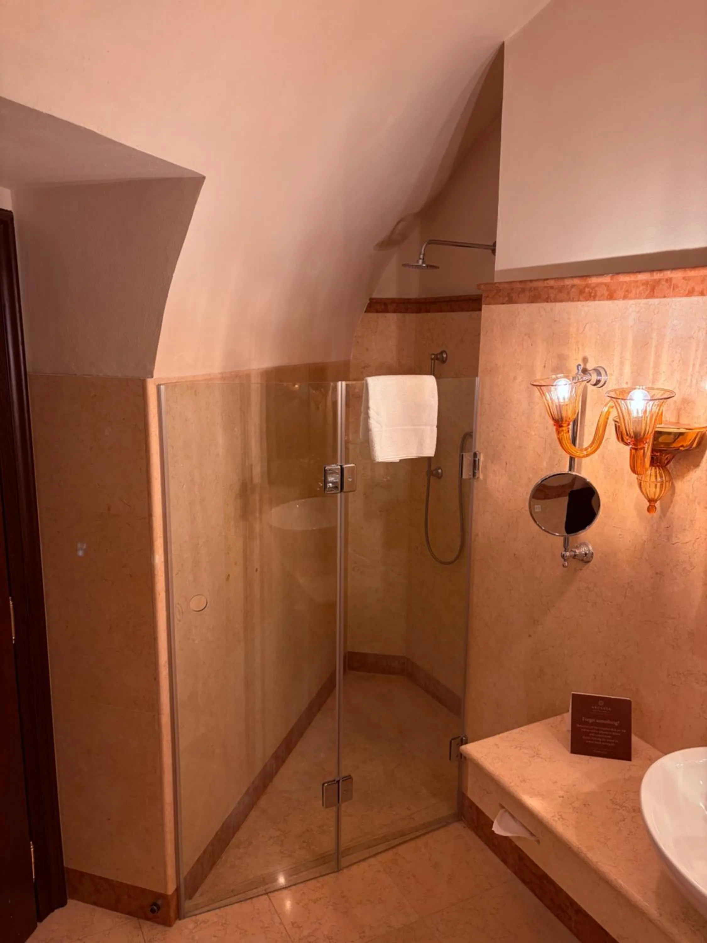 Shower in Arcadia Boutique Hotel