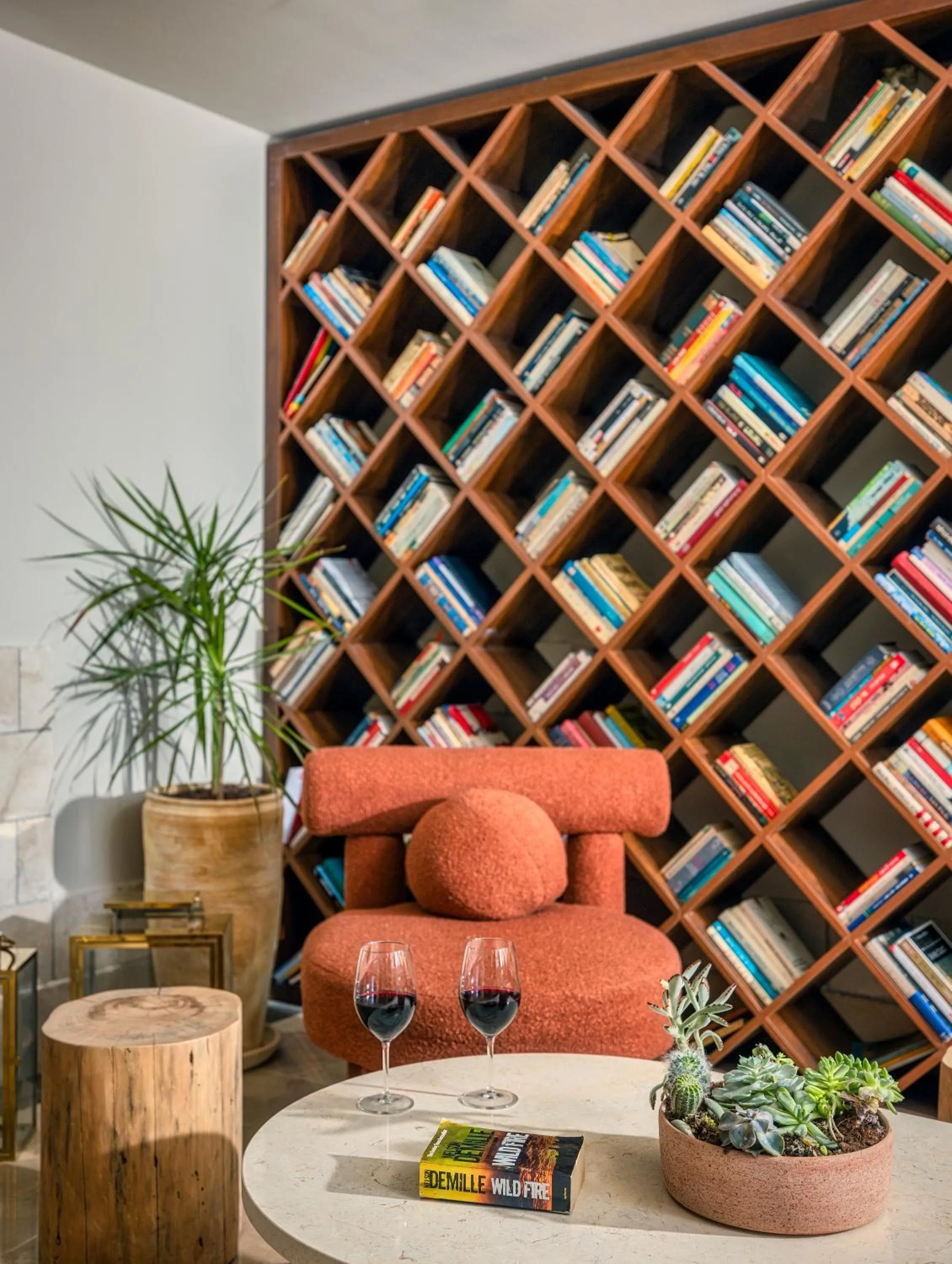 Library in Brown Red Sea