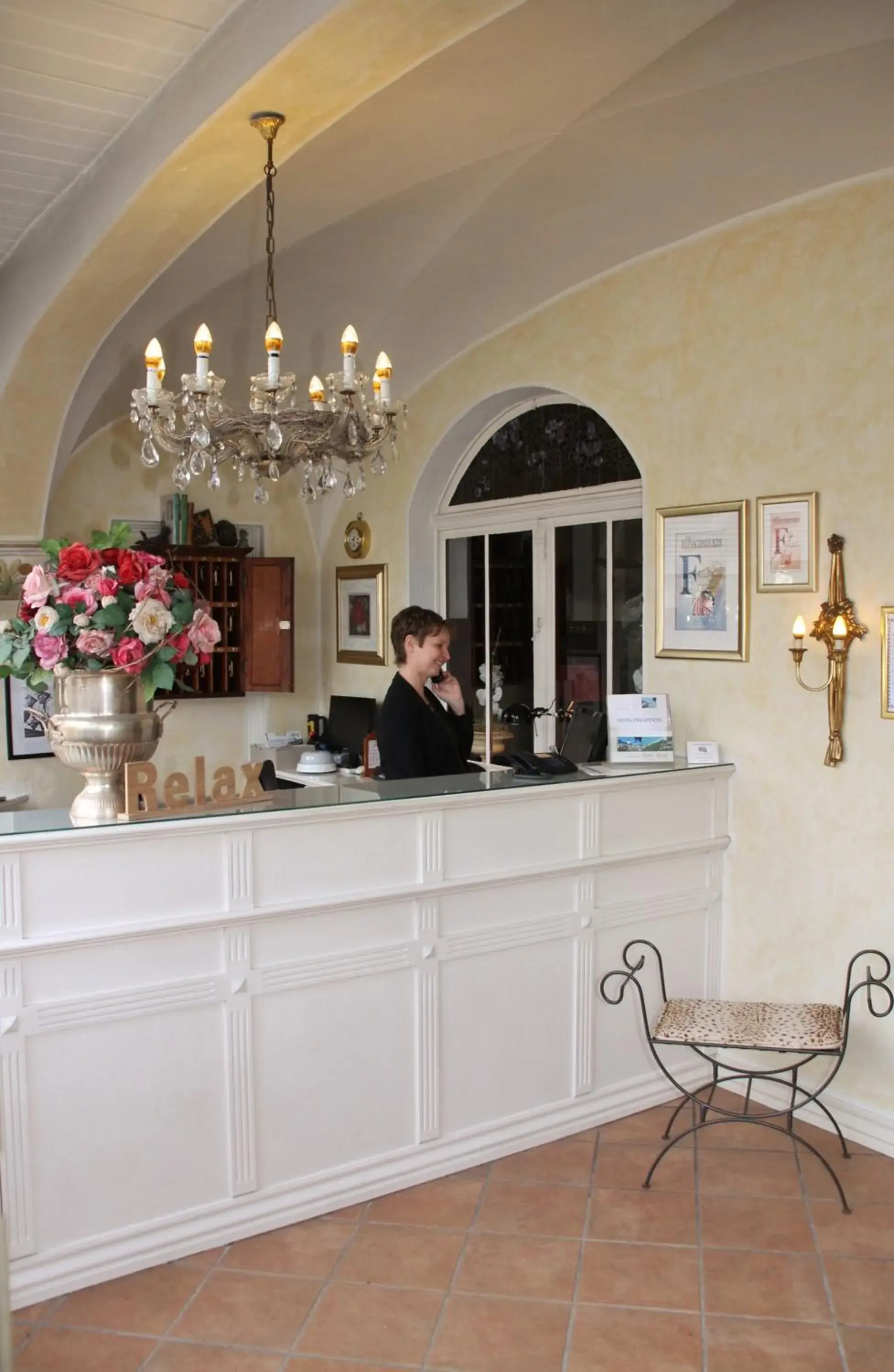 Lobby or reception in Romantik im Hotel Villa Röhl