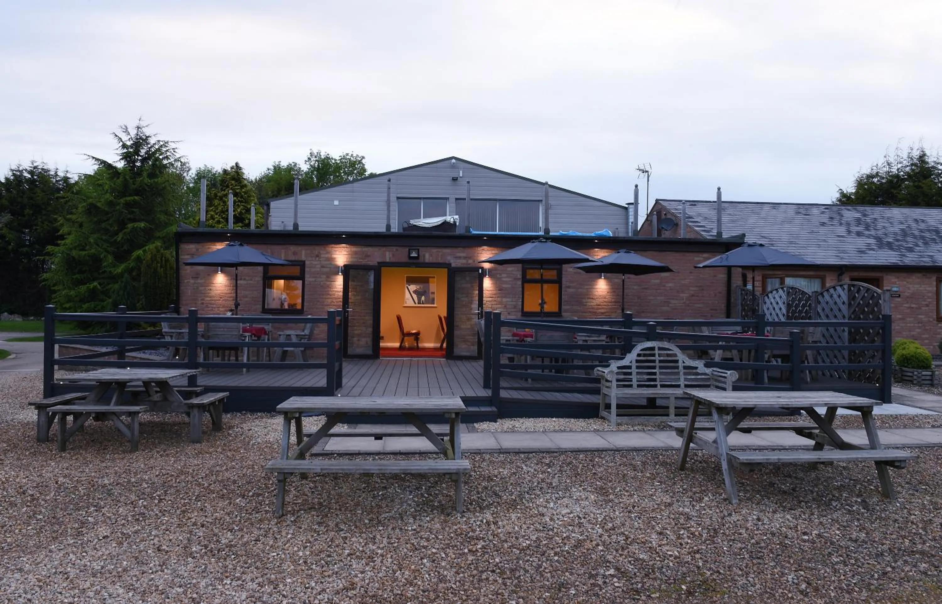 Patio in Spanhoe Lodge