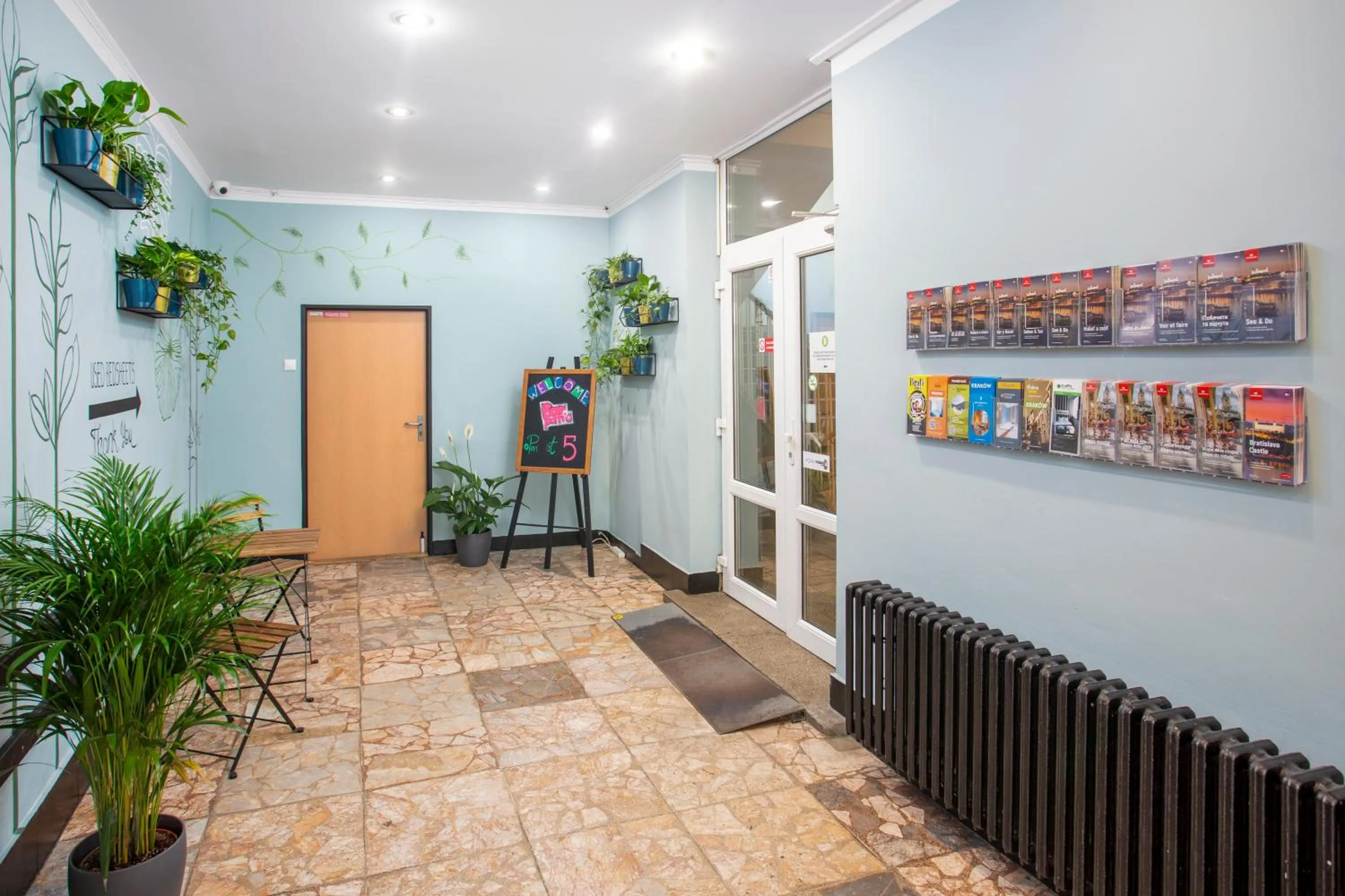 Lobby or reception in Patio Hostel