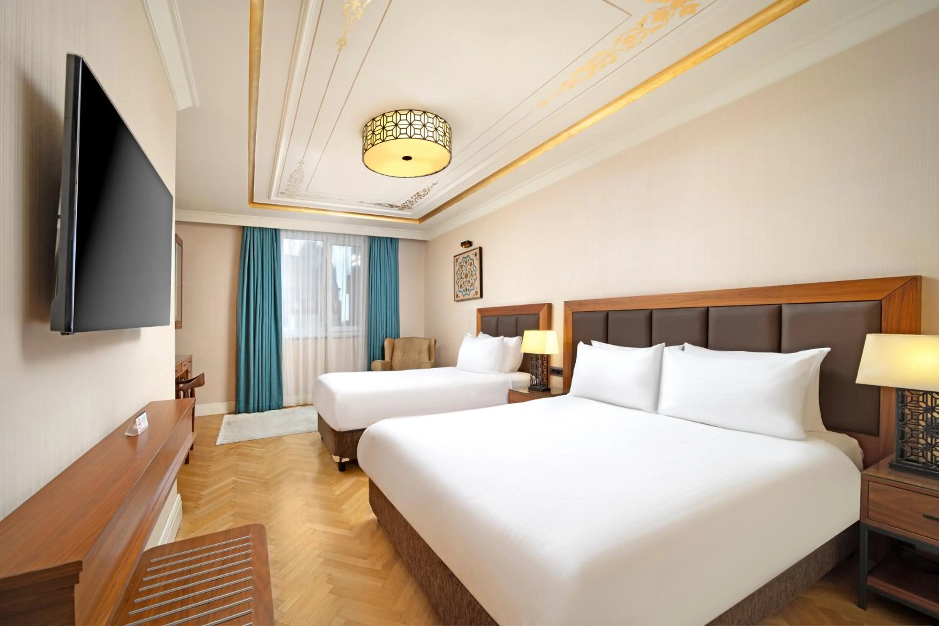 Bed in Golden Age Hotel Taksim