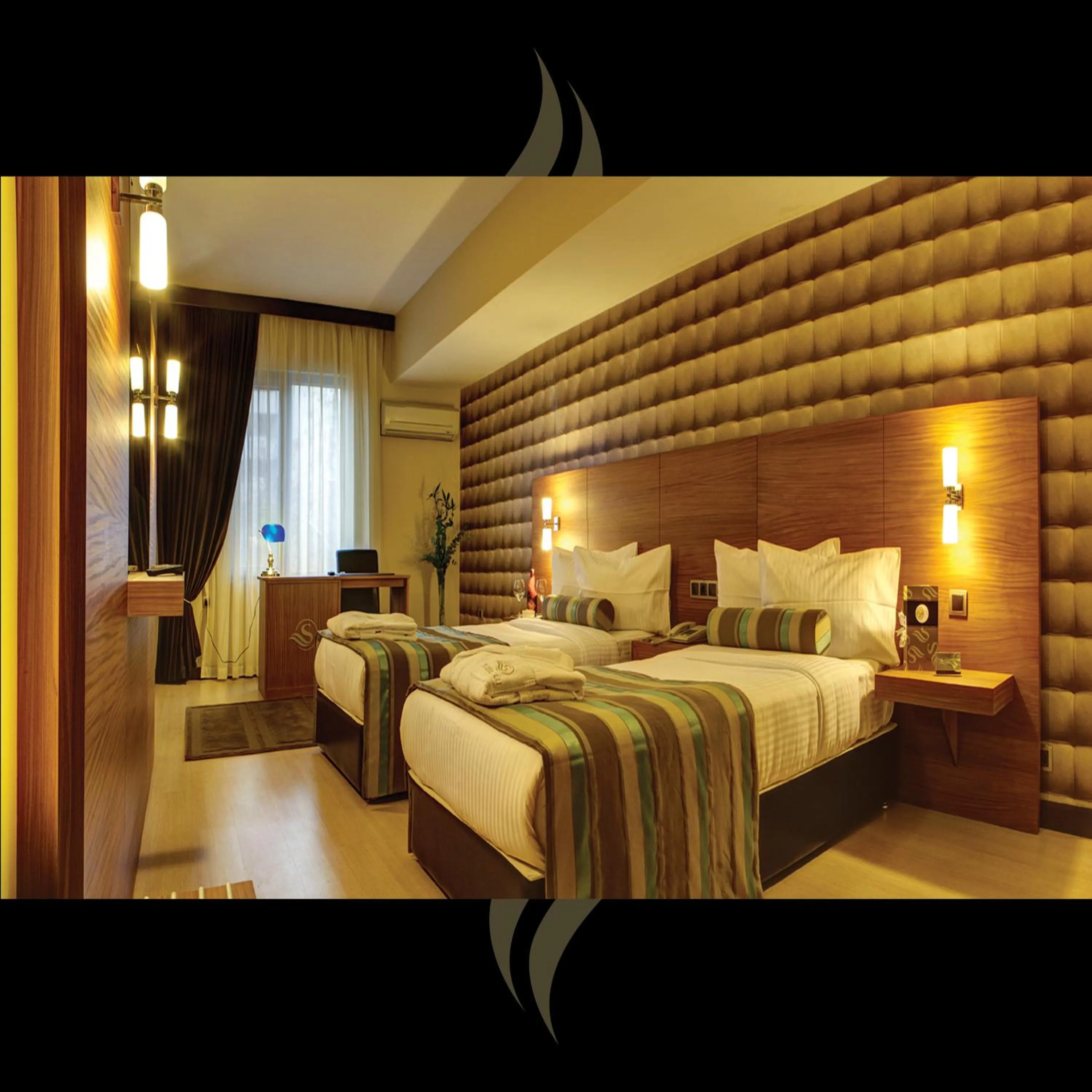 Bedroom, Bed in Susuzlu Atlantis Hotel