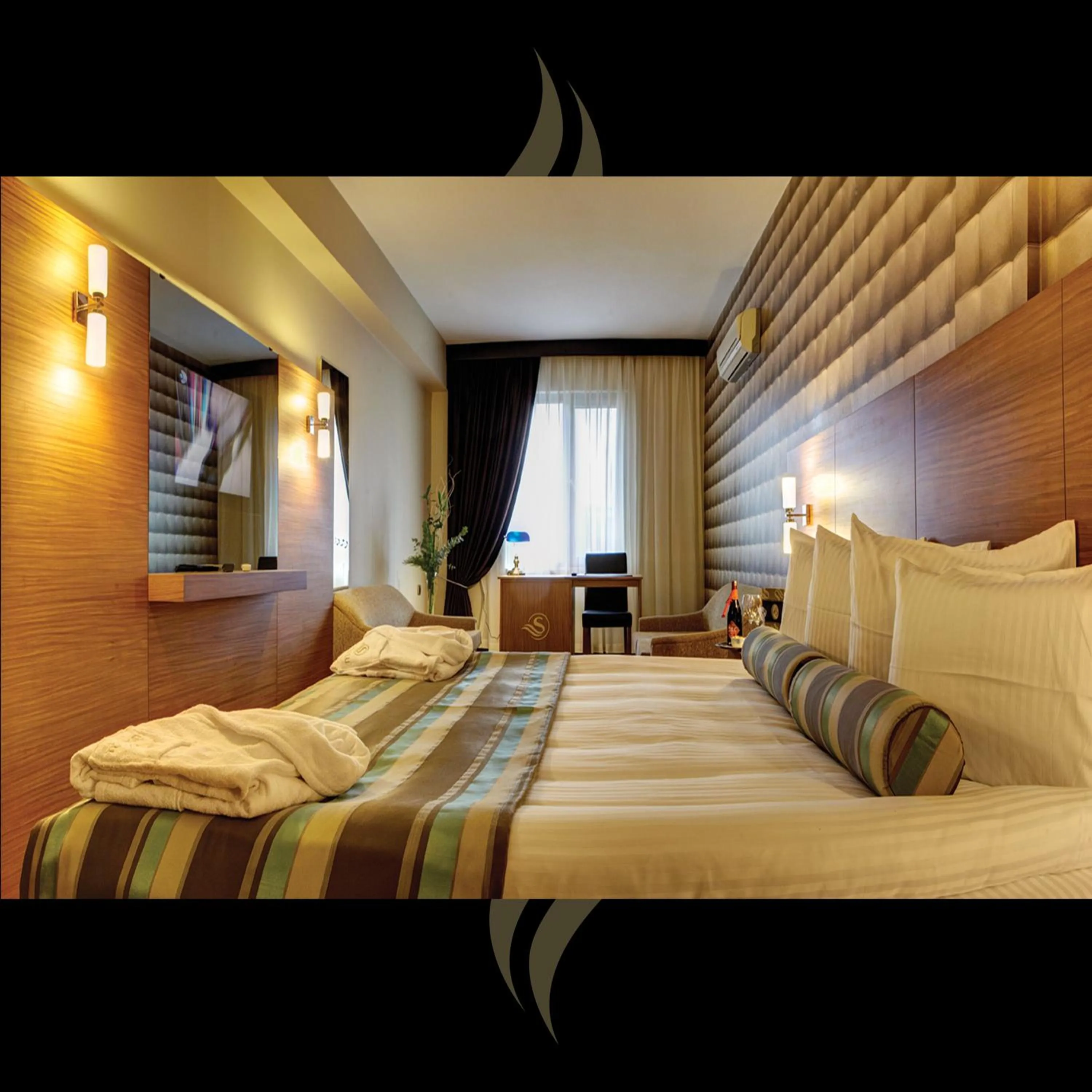 Bedroom, Bed in Susuzlu Atlantis Hotel