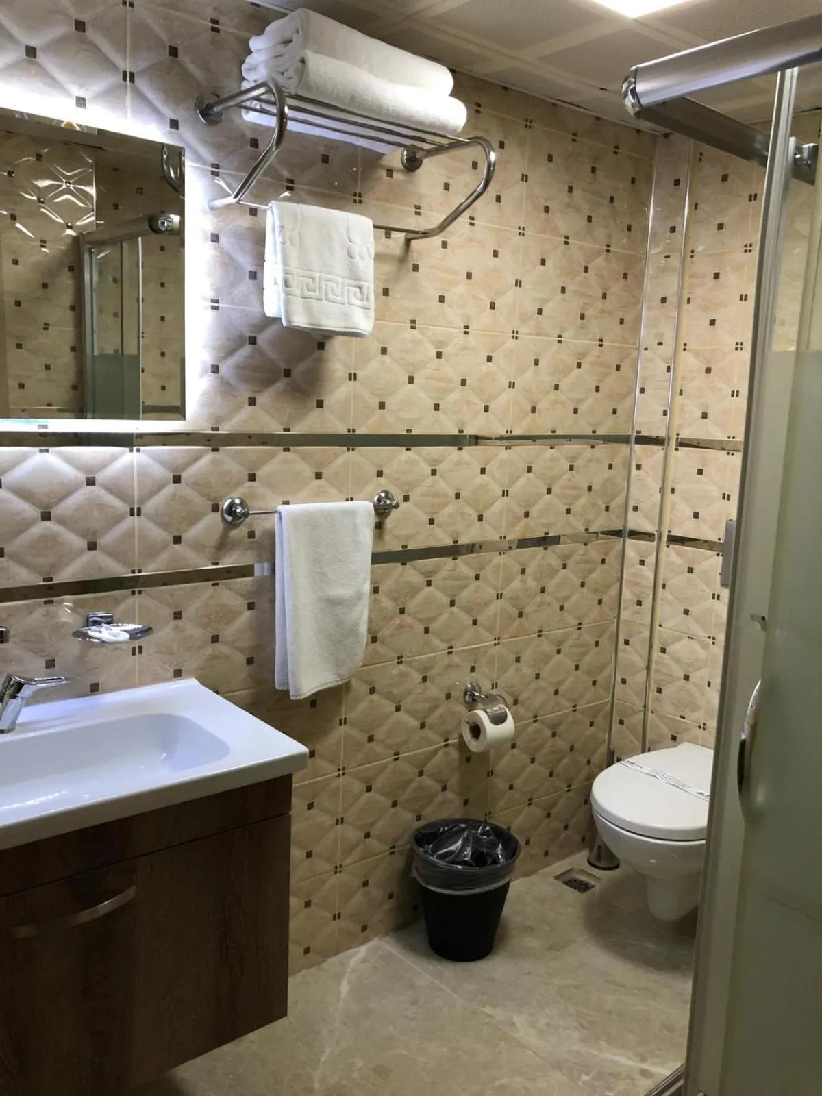 Bathroom in Line Suite Hotel