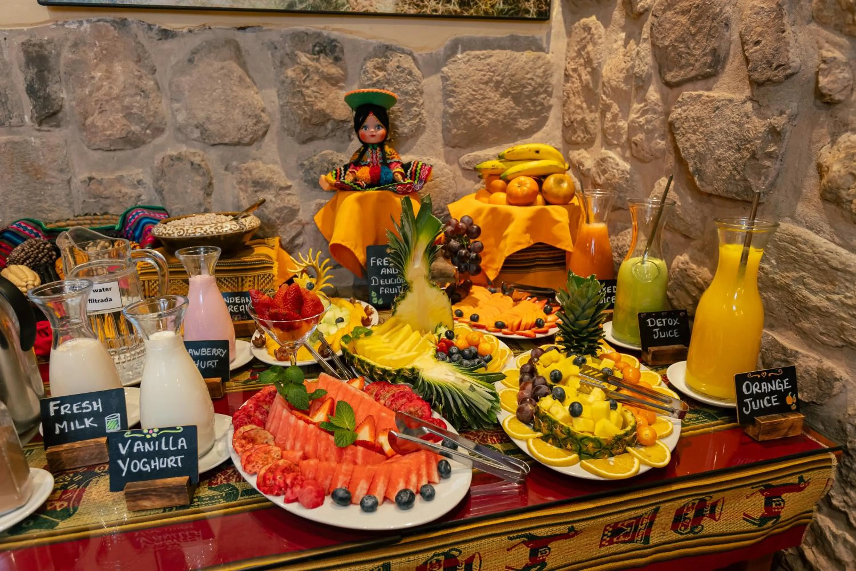 Buffet breakfast in Amerindia