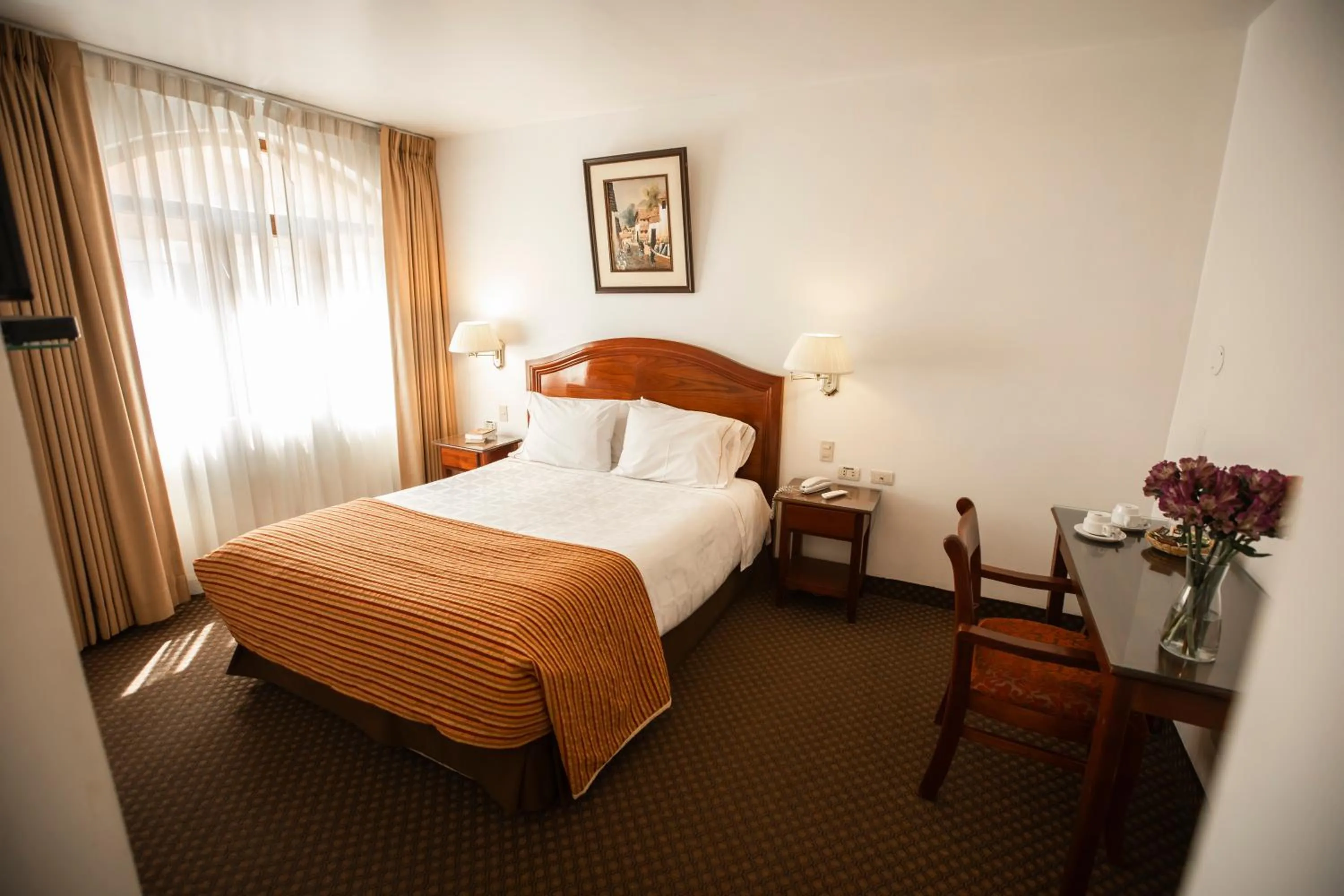 Photo of the whole room, Bed in Hotel Hacienda Puno Centro Histórico