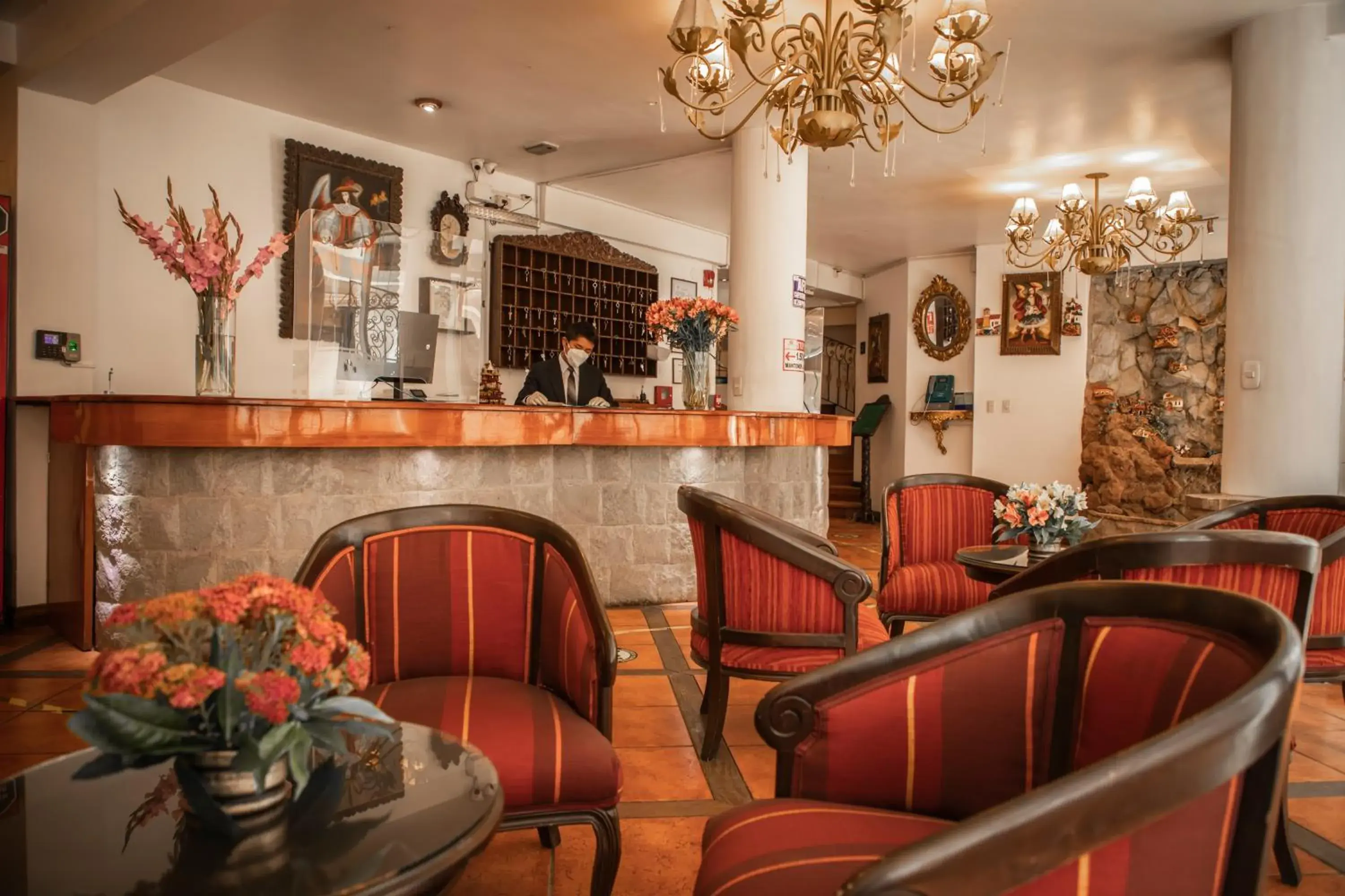 Lobby or reception in Hotel Hacienda Puno Centro Histórico Lobby or reception in Hotel Hacienda Puno Centro Histórico