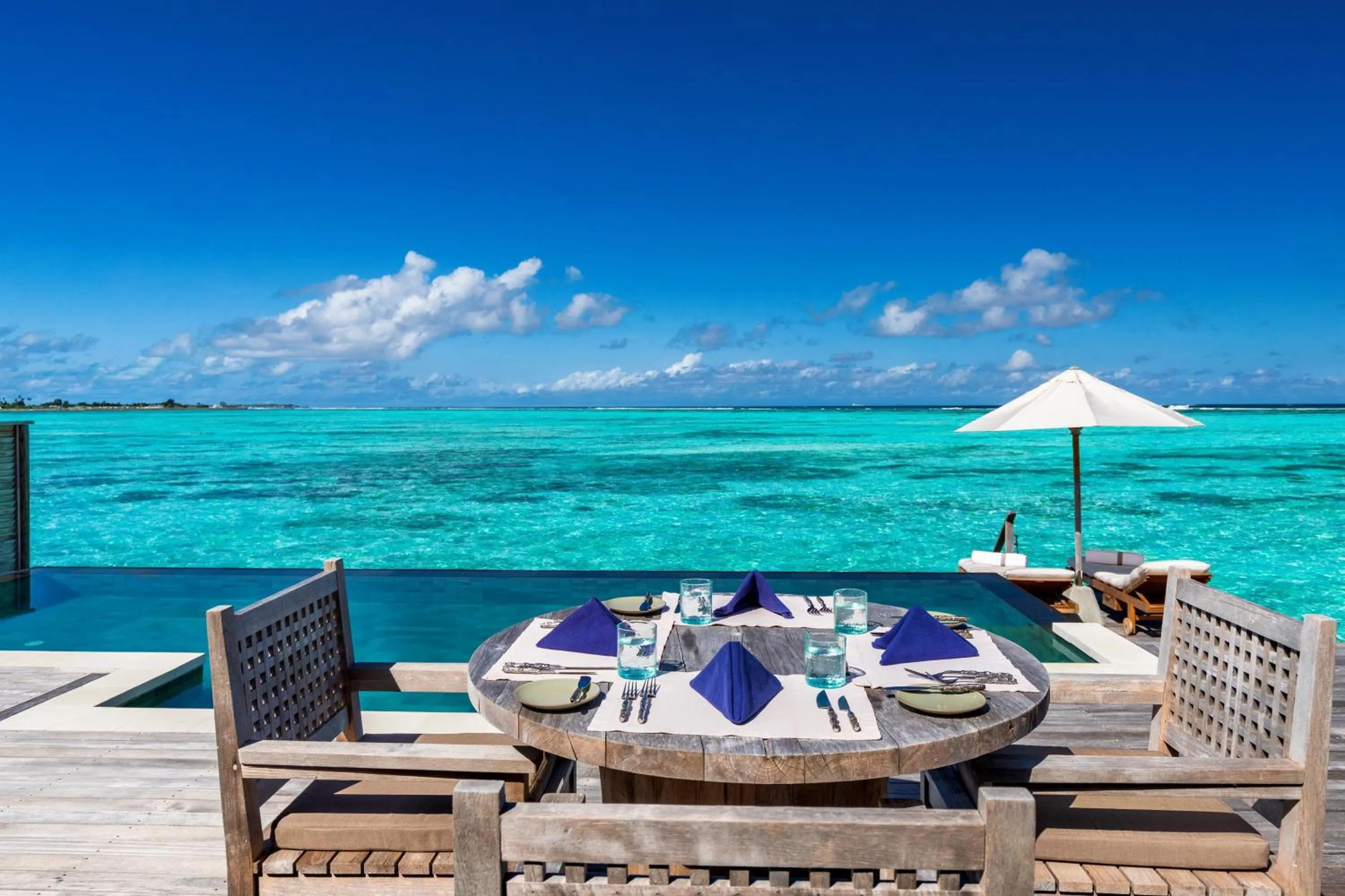 Patio in Gili Lankanfushi Maldives