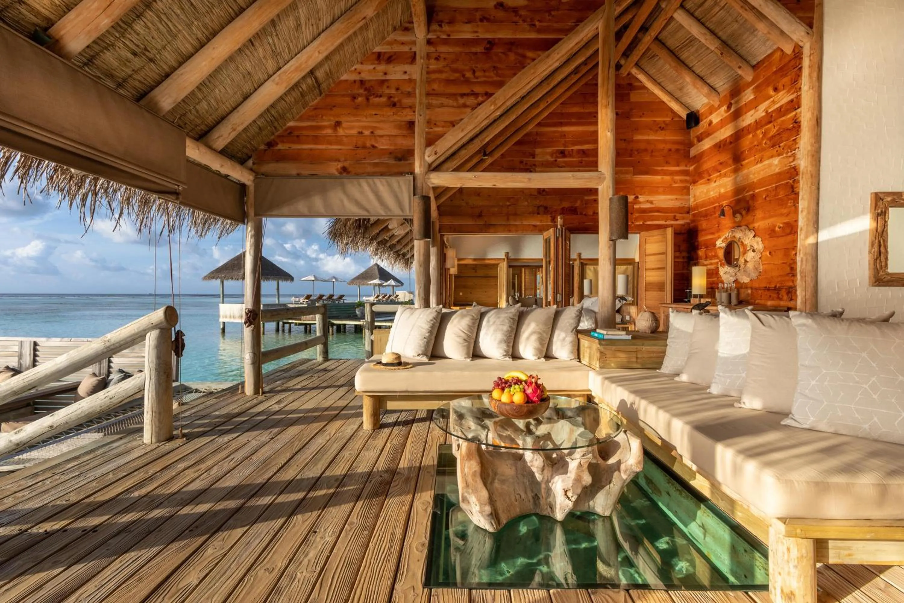 Patio in Gili Lankanfushi Maldives