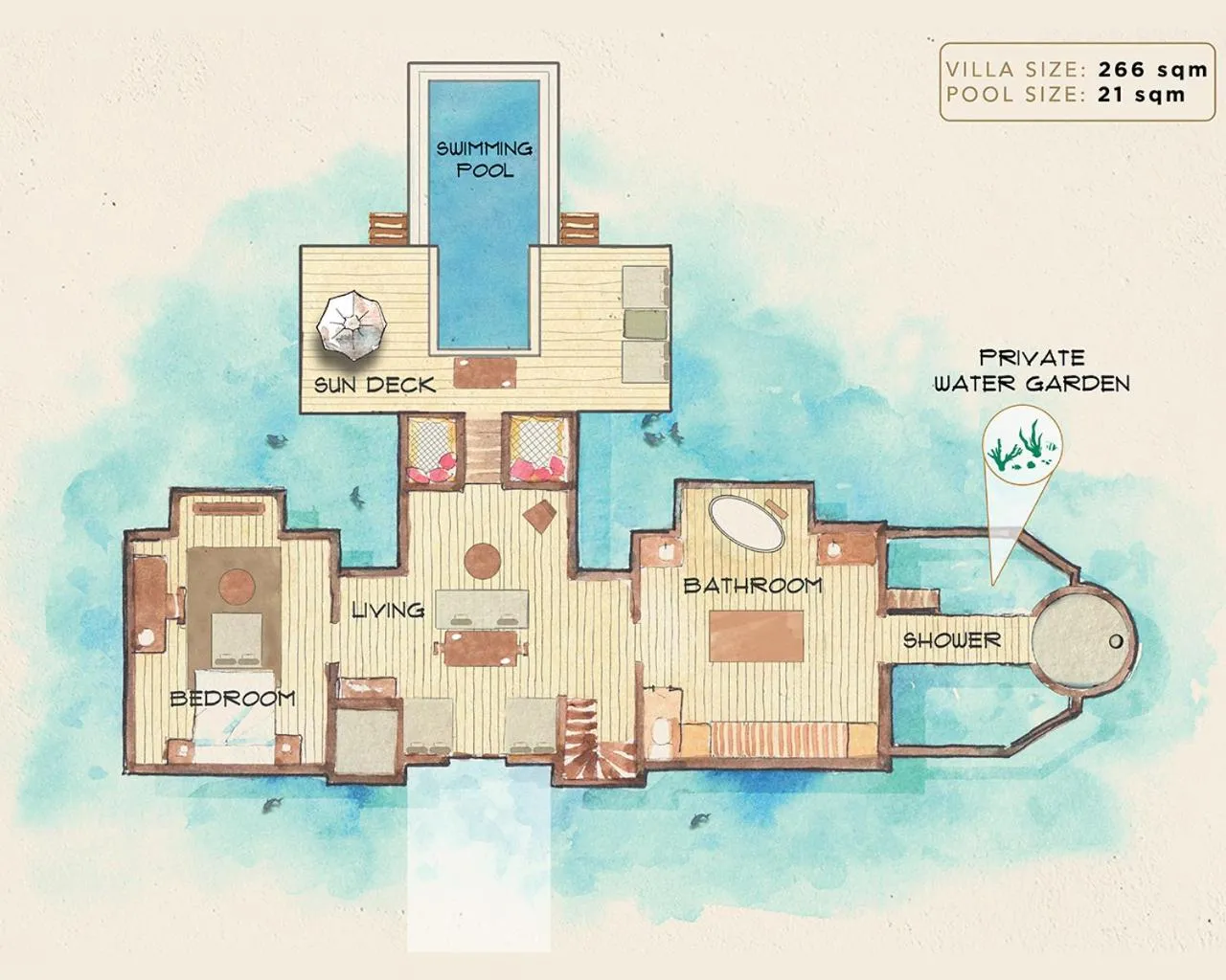 Floor plan in Gili Lankanfushi Maldives