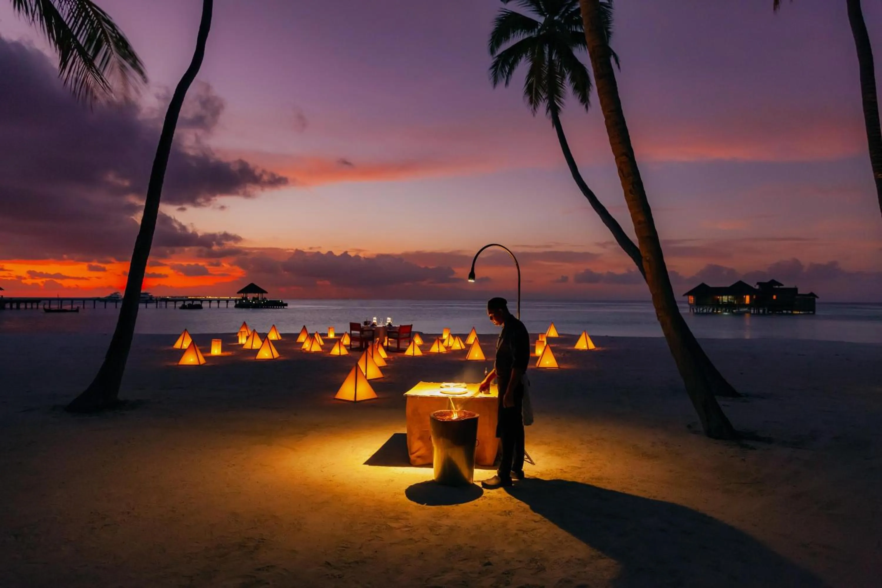 Dining area in Gili Lankanfushi Maldives