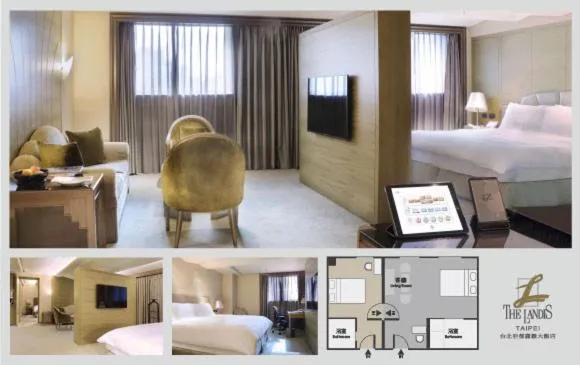 Photo of the whole room, Bed in The Landis Taipei