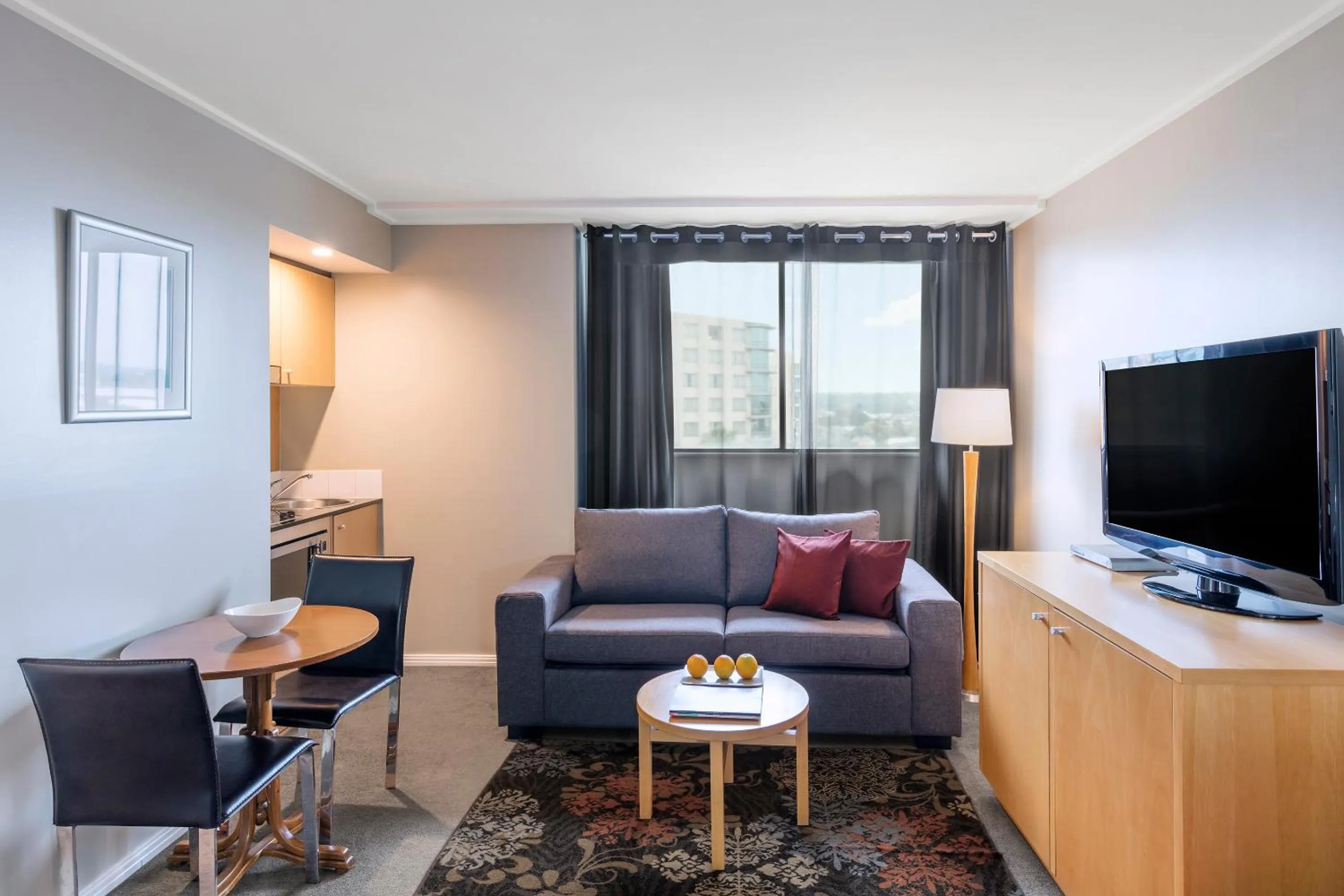 Living room in Nesuto Parramatta