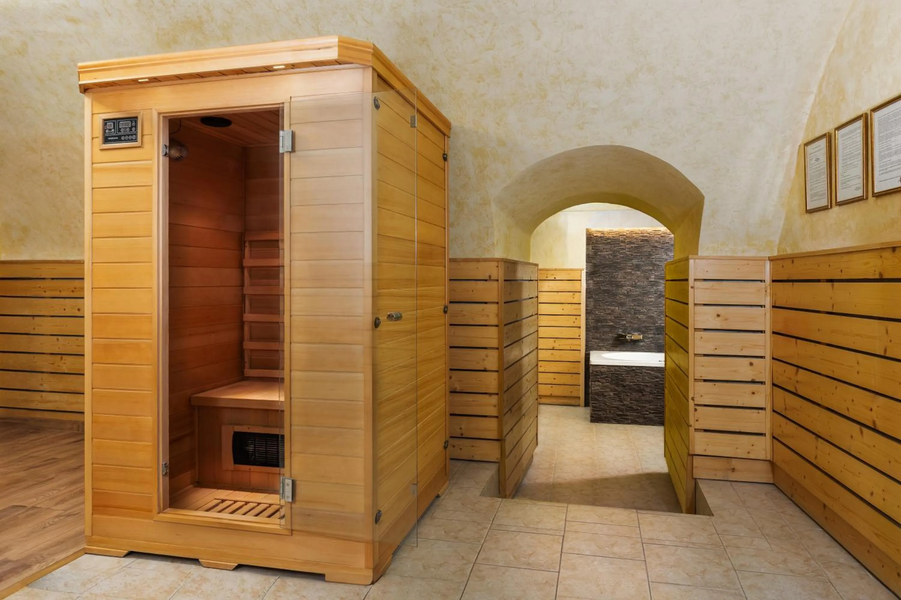 Sauna in Hotel U Leva