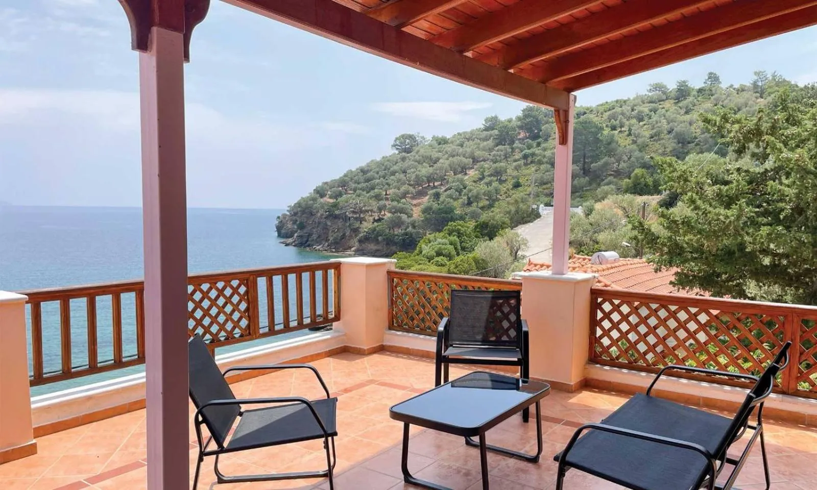 Balcony/Terrace in Nereides Seaside Apartments