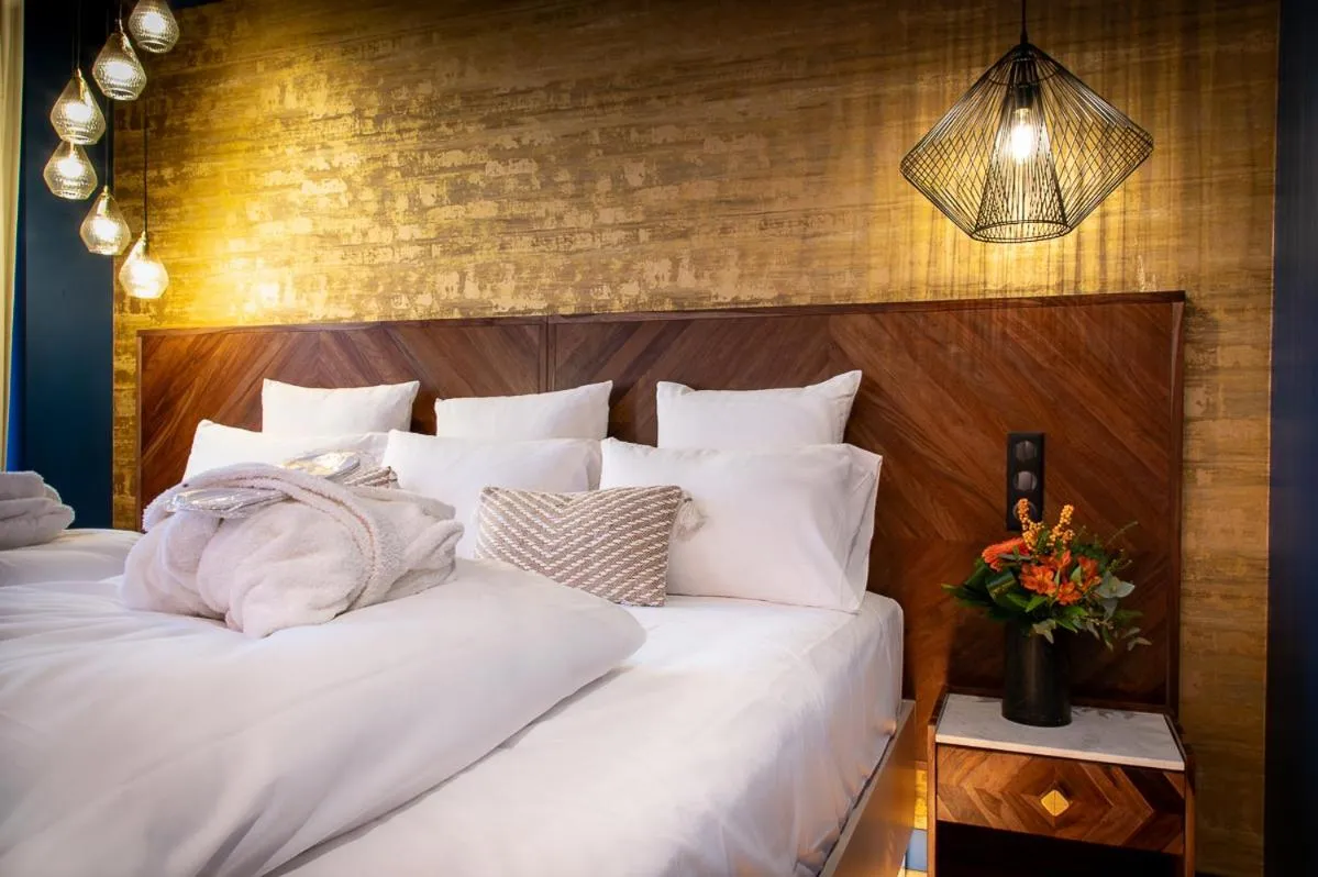 Bed in Hôtel Restaurant Vaillant proche Europapark Rulantica