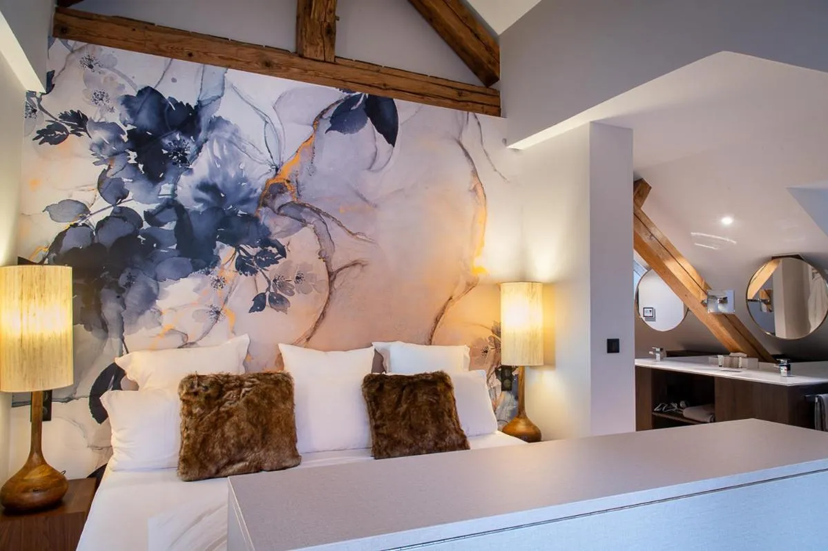 Bed in Hôtel Restaurant Vaillant proche Europapark Rulantica