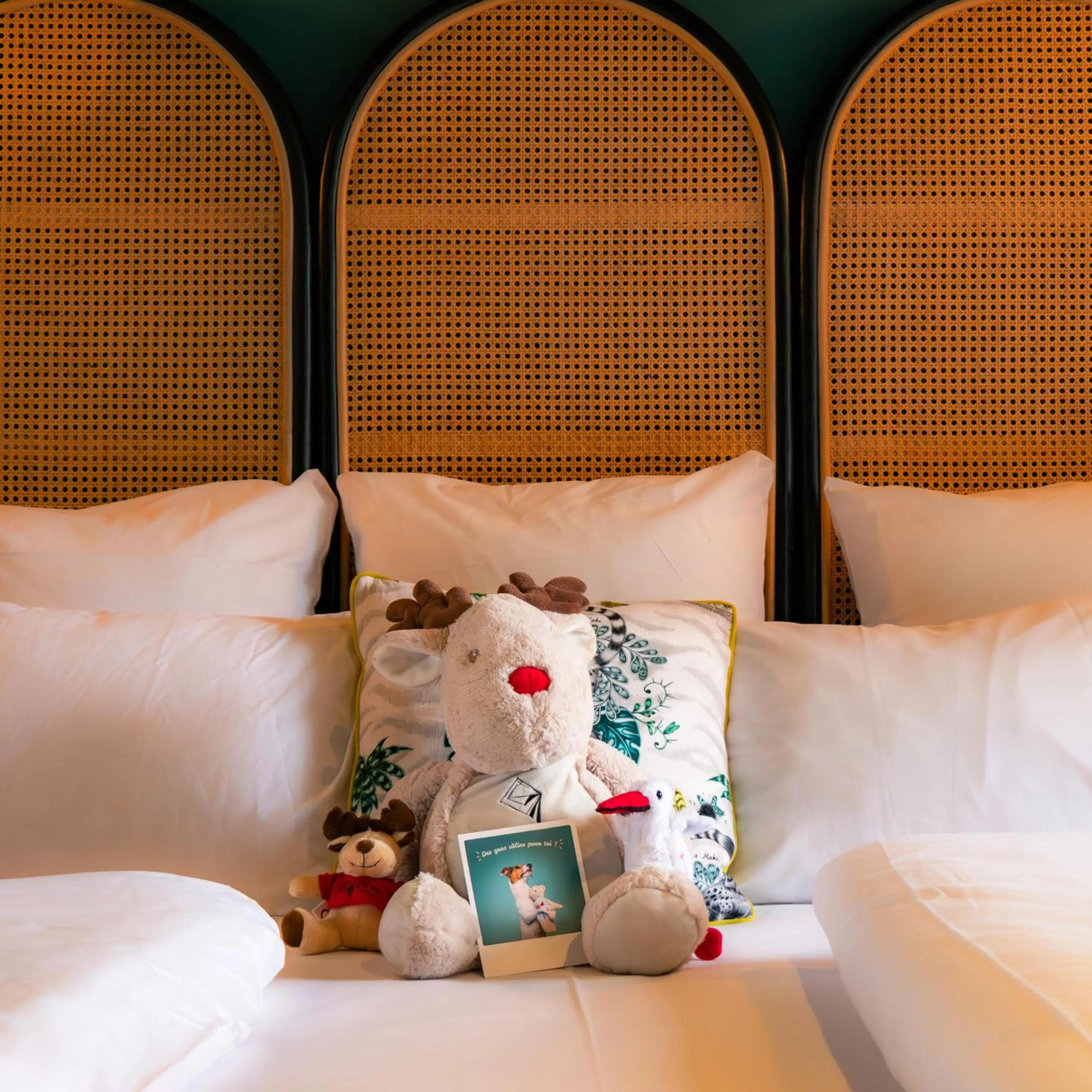 Bed in Hôtel Restaurant Vaillant proche Europapark Rulantica