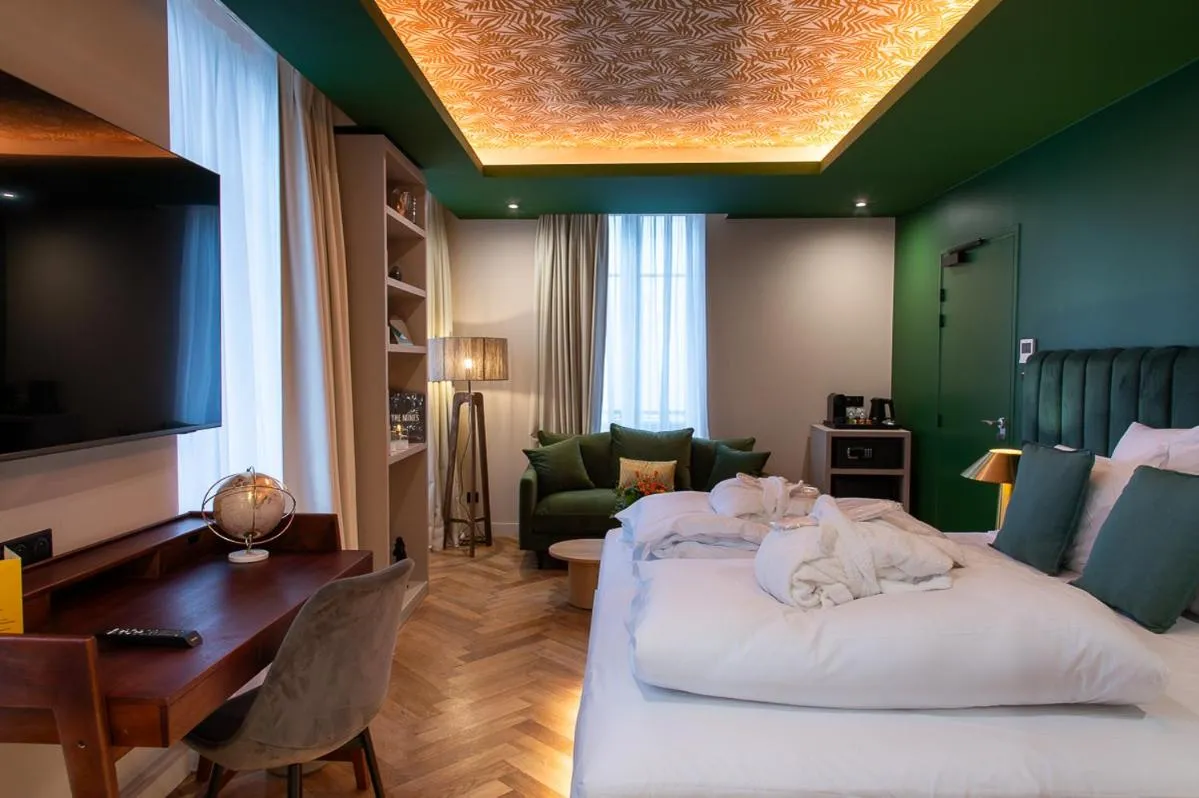 Bed in Hôtel Restaurant Vaillant proche Europapark Rulantica