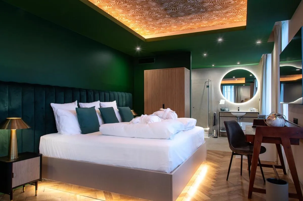 Bed in Hôtel Restaurant Vaillant proche Europapark Rulantica