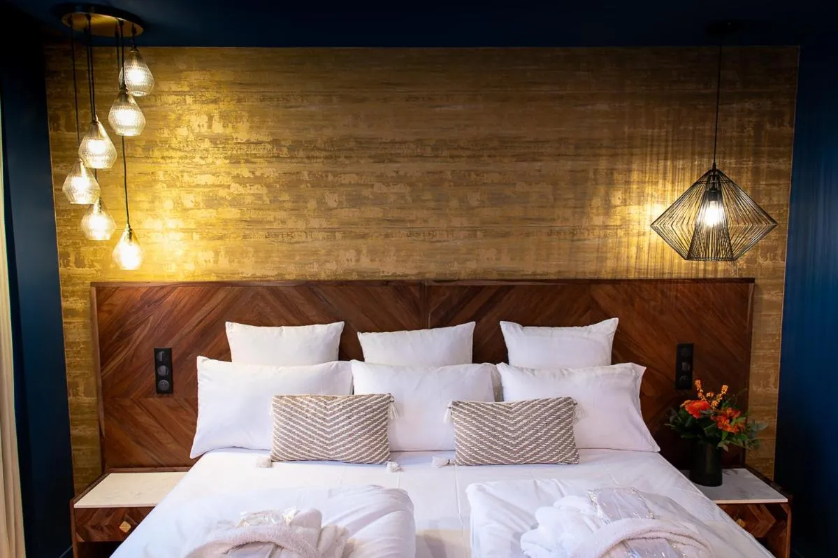 Bed in Hôtel Restaurant Vaillant proche Europapark Rulantica