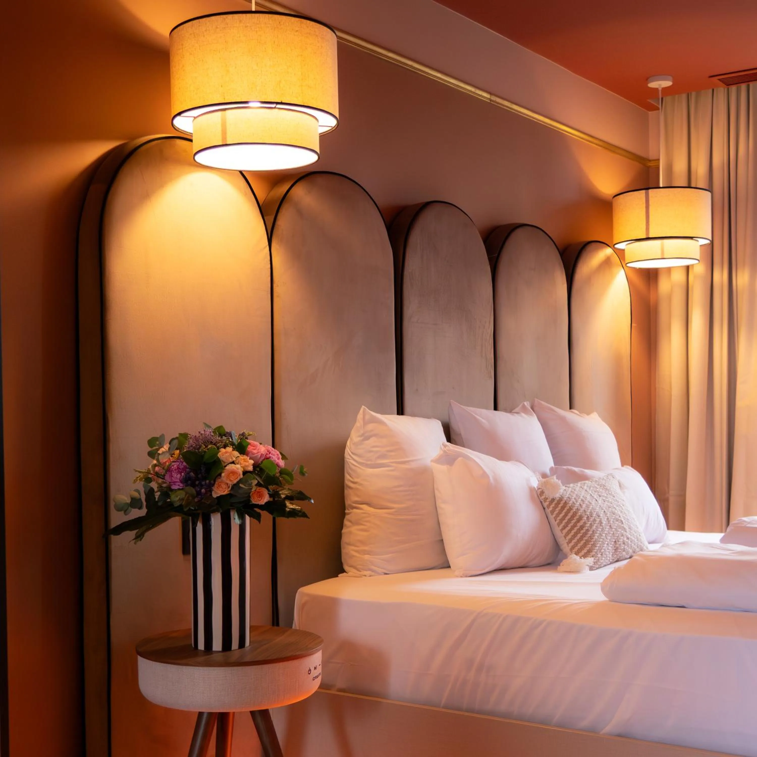 Bed in Hôtel Restaurant Vaillant proche Europapark Rulantica