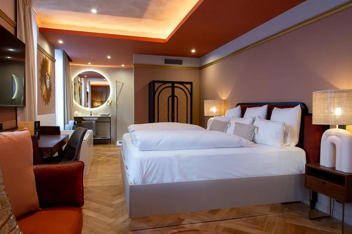 Bed in Hôtel Restaurant Vaillant proche Europapark Rulantica