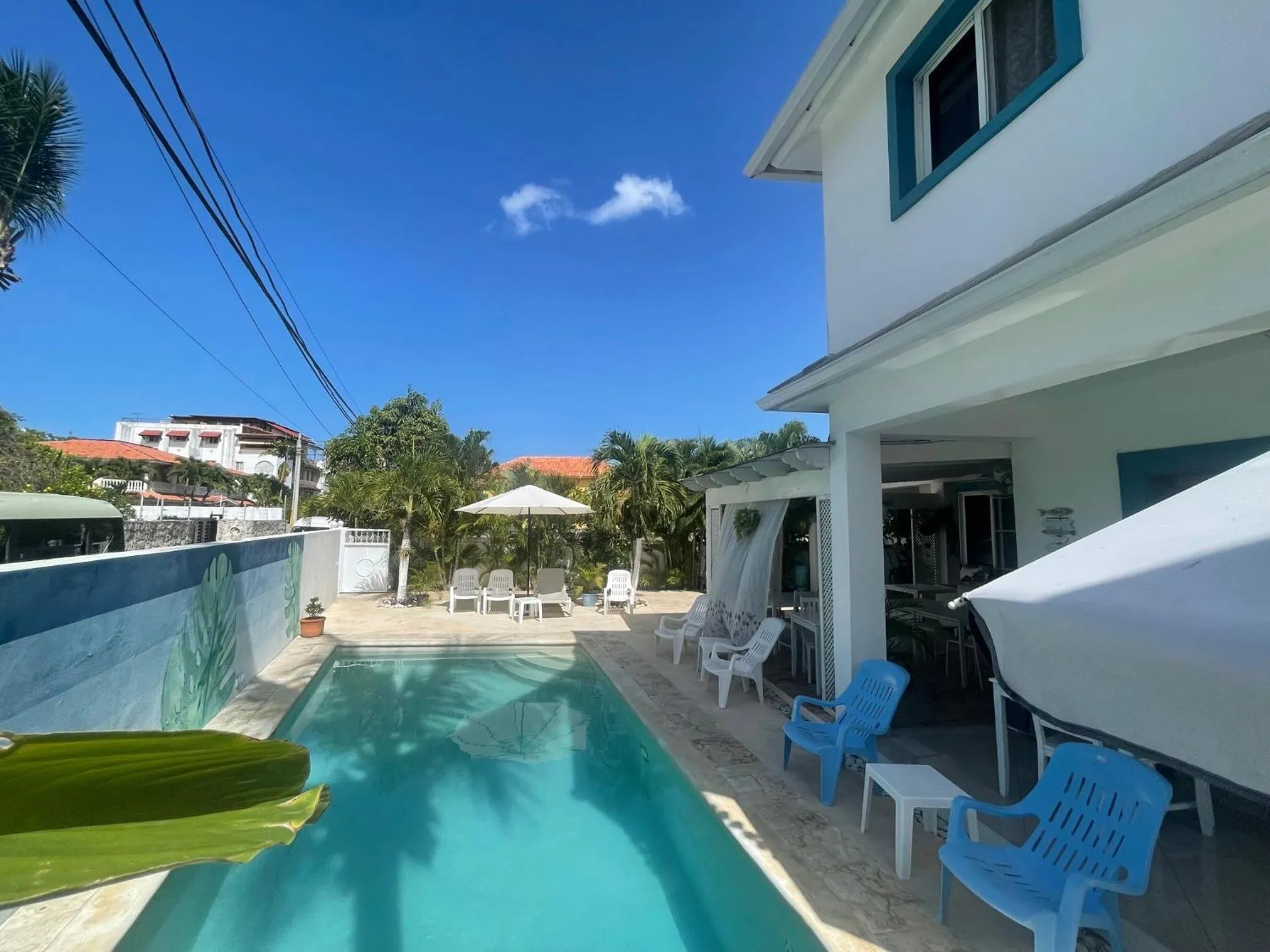 Patio in B&B Villa Luna