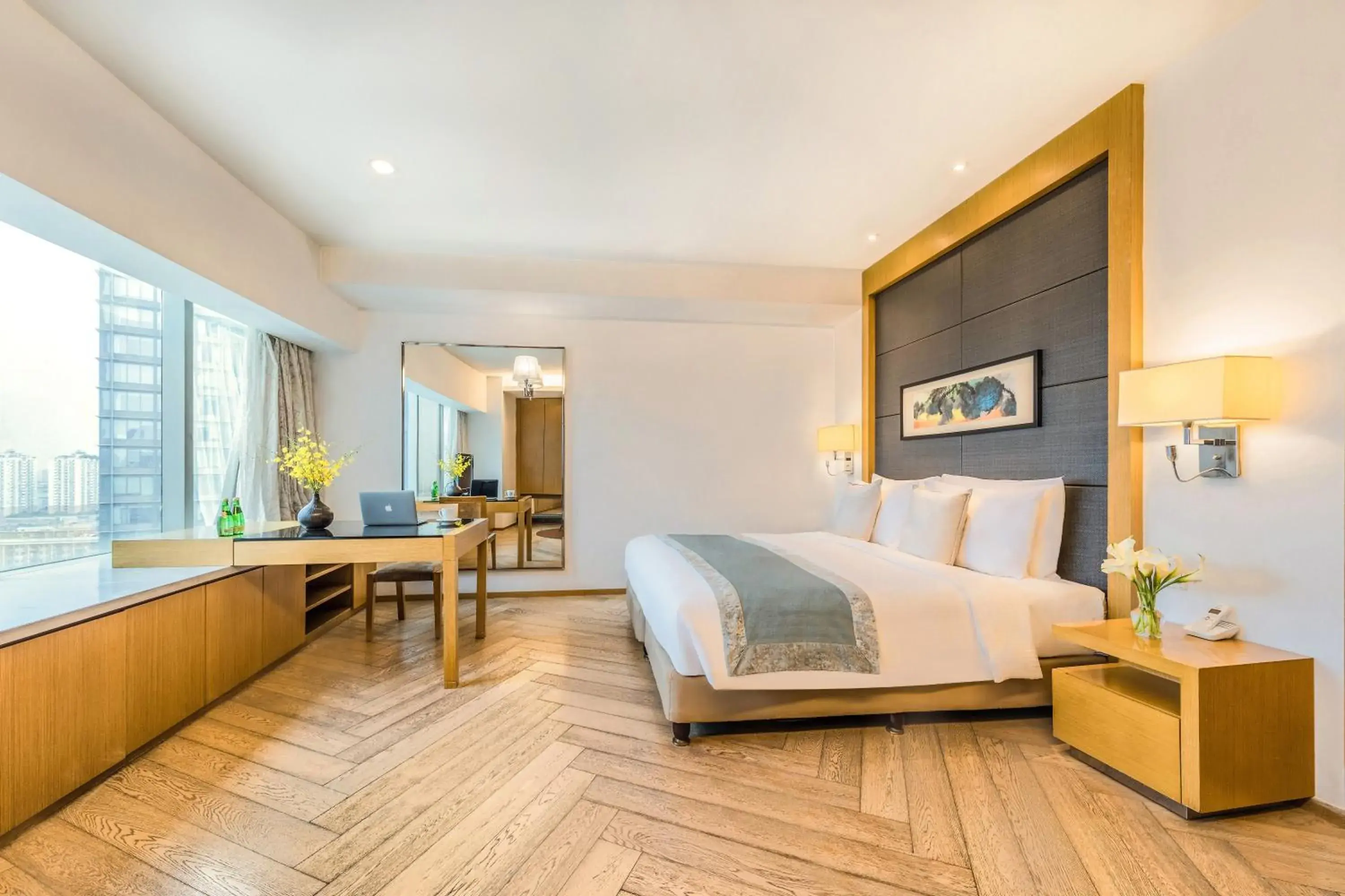 Photo of the whole room, Bed in Somerset Riverview Chengdu-Near Tianfu Square Photo of the whole room, Bed in Somerset Riverview Chengdu-Near Tianfu Square