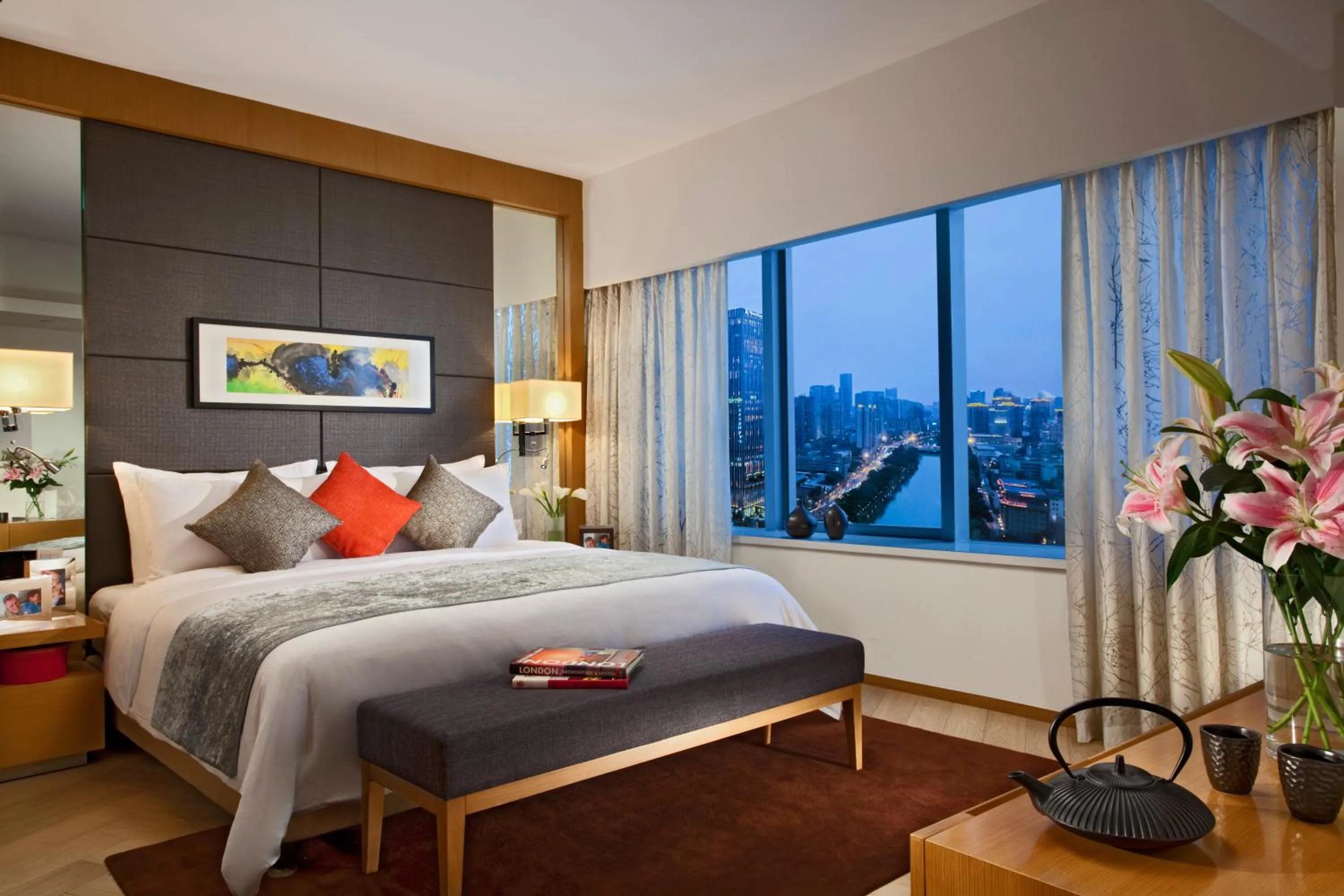 Bedroom, Bed in Somerset Riverview Chengdu-Near Tianfu Square