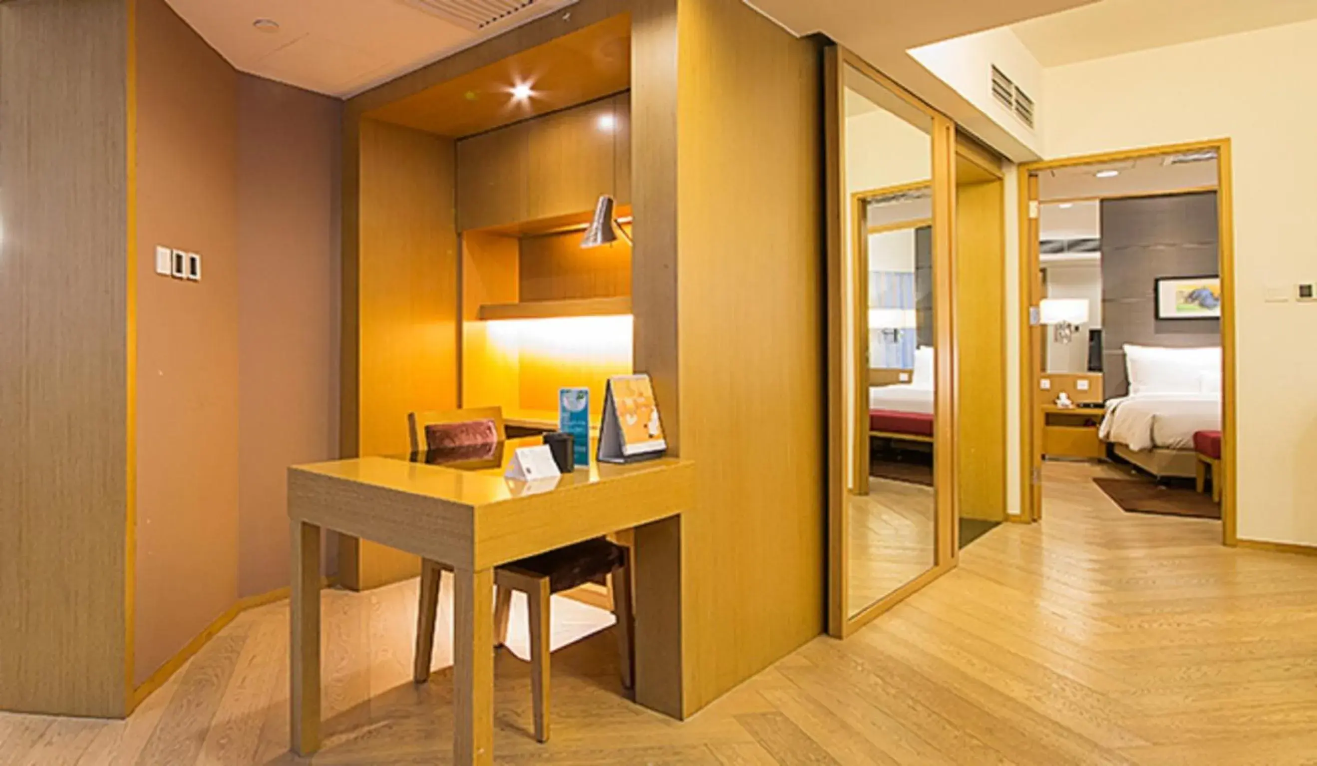 Decorative detail, Bed in Somerset Riverview Chengdu-Near Tianfu Square Decorative detail, Bed in Somerset Riverview Chengdu-Near Tianfu Square