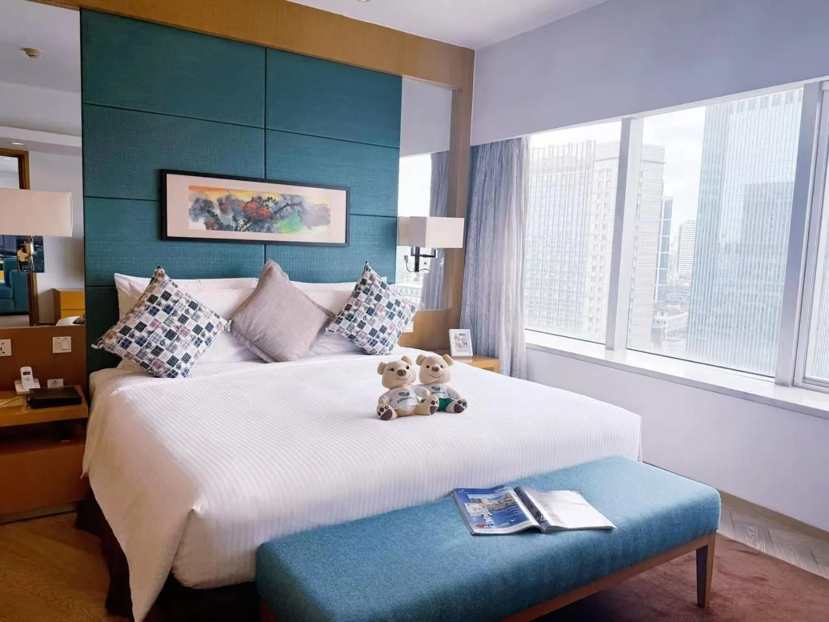 Bedroom, Bed in Somerset Riverview Chengdu-Near Tianfu Square