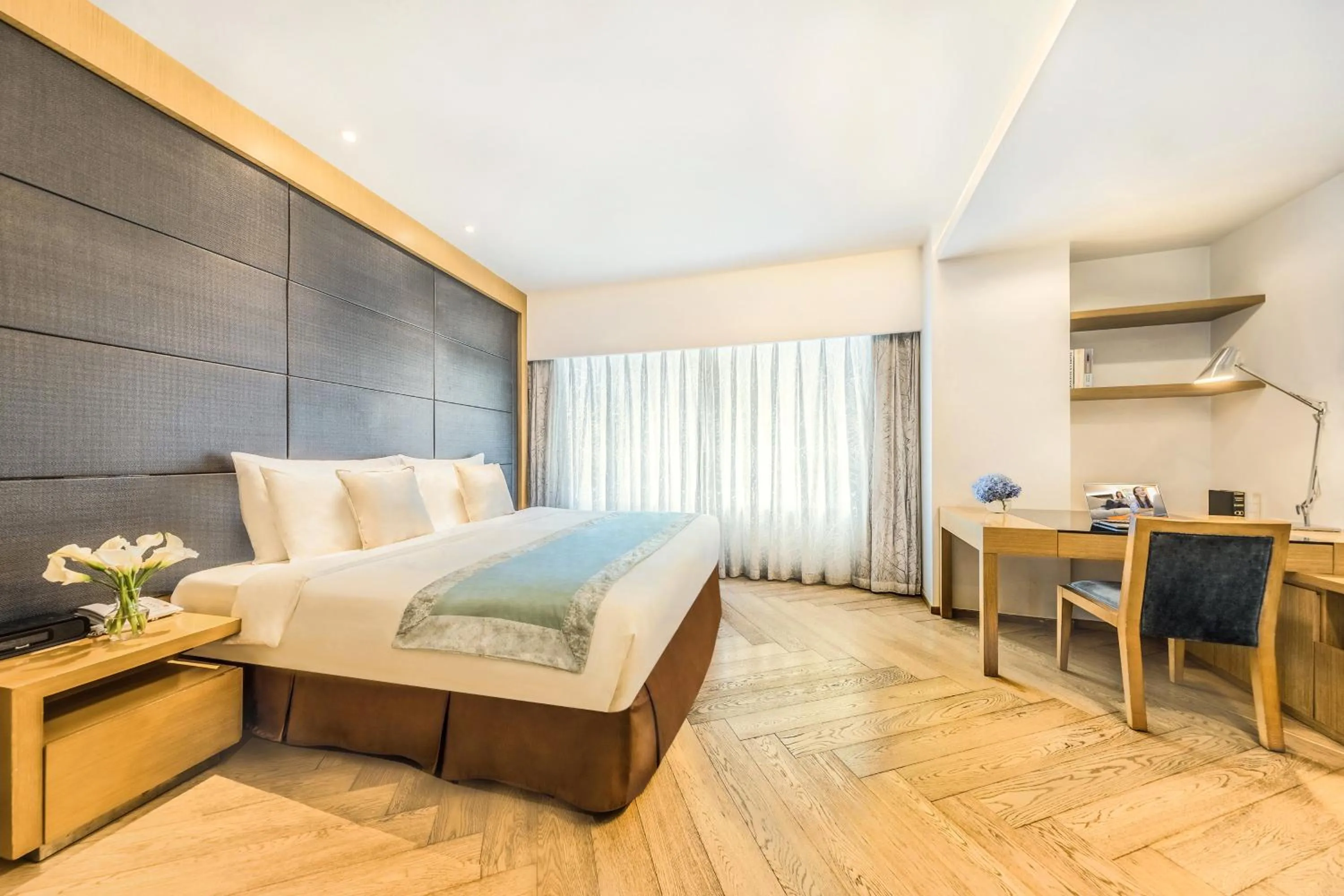 Bedroom, Bed in Somerset Riverview Chengdu-Near Tianfu Square