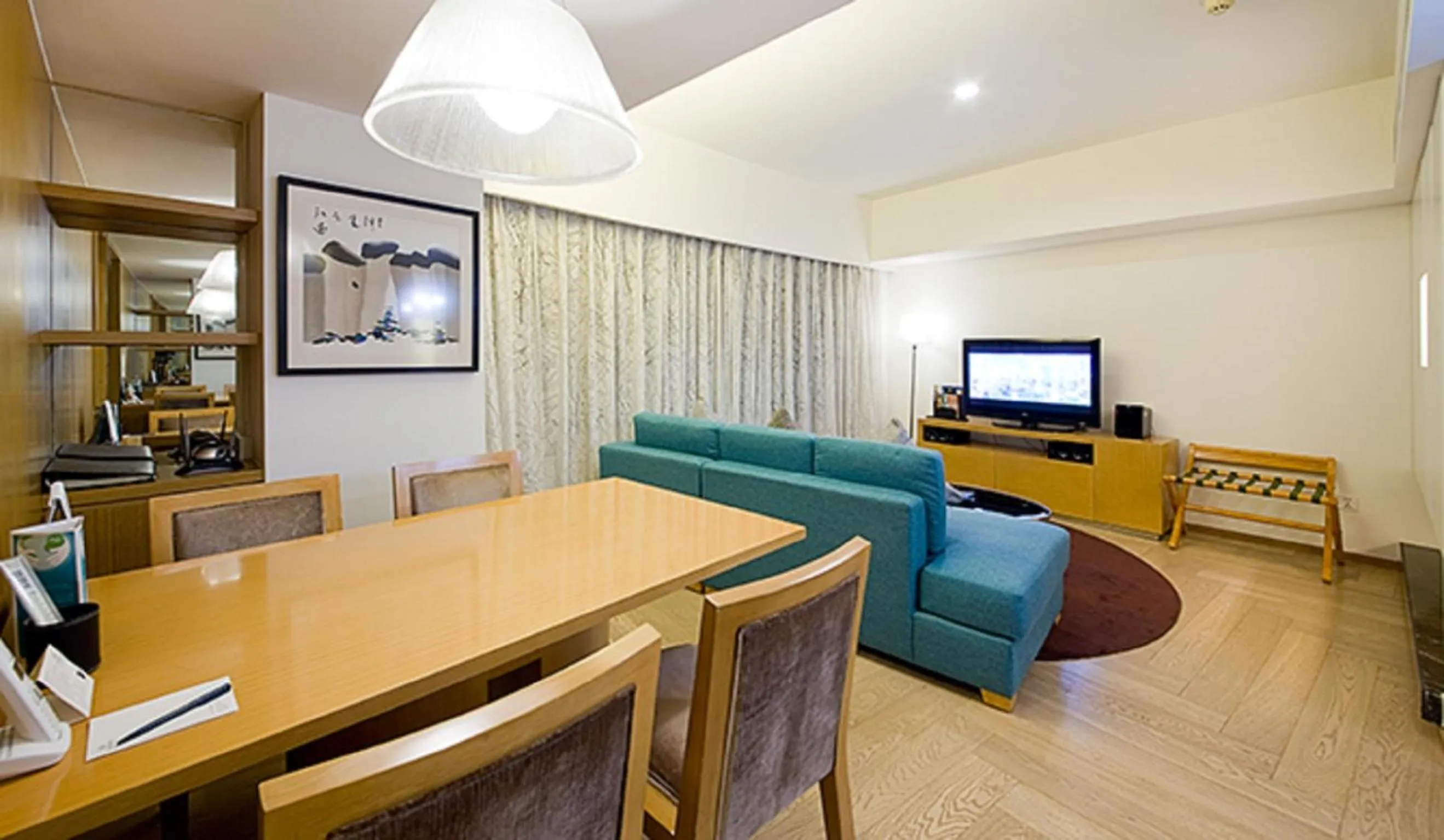 Living room in Somerset Riverview Chengdu-Near Tianfu Square