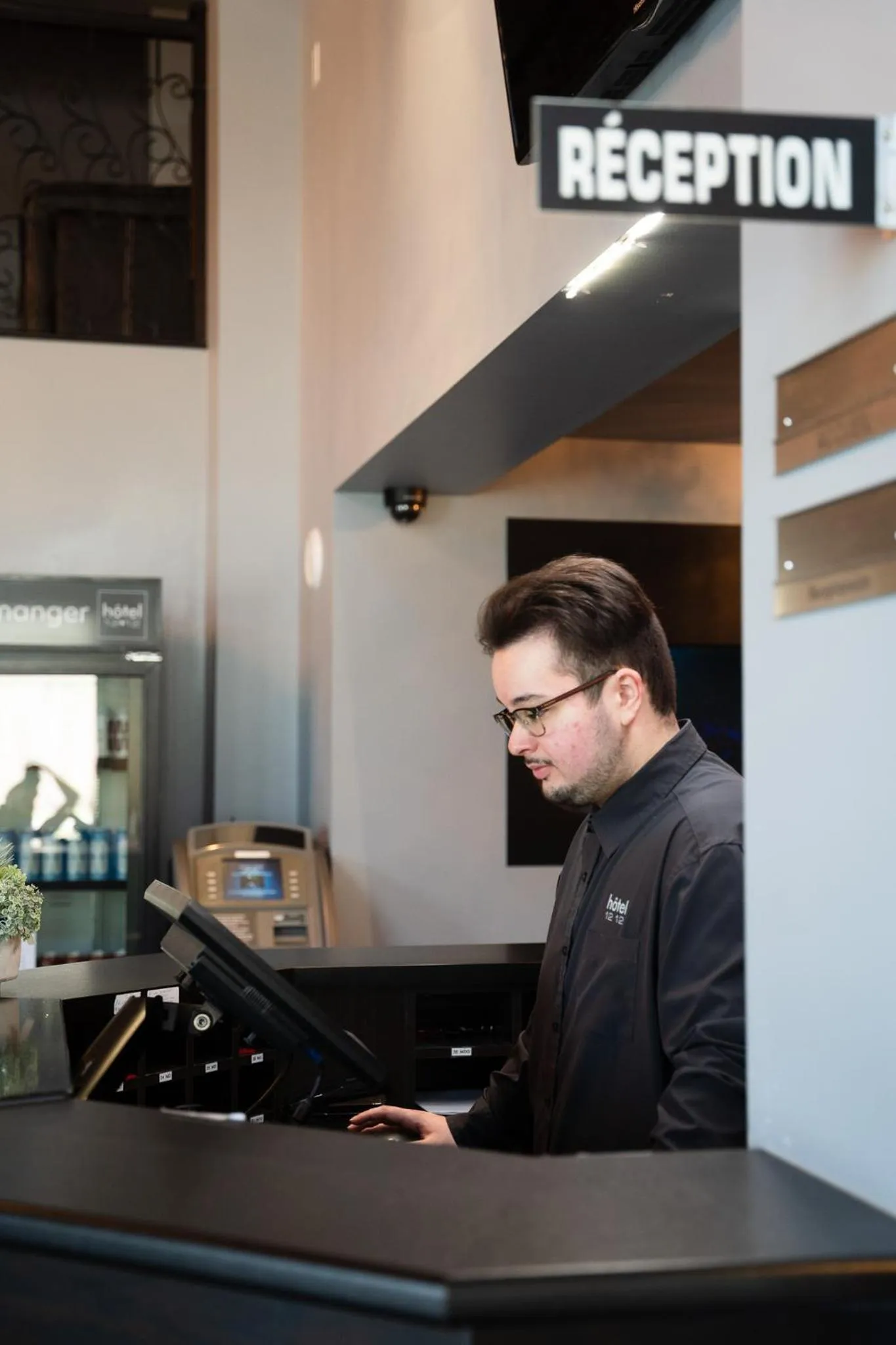 Lobby or reception in Hôtel-Motel 1212