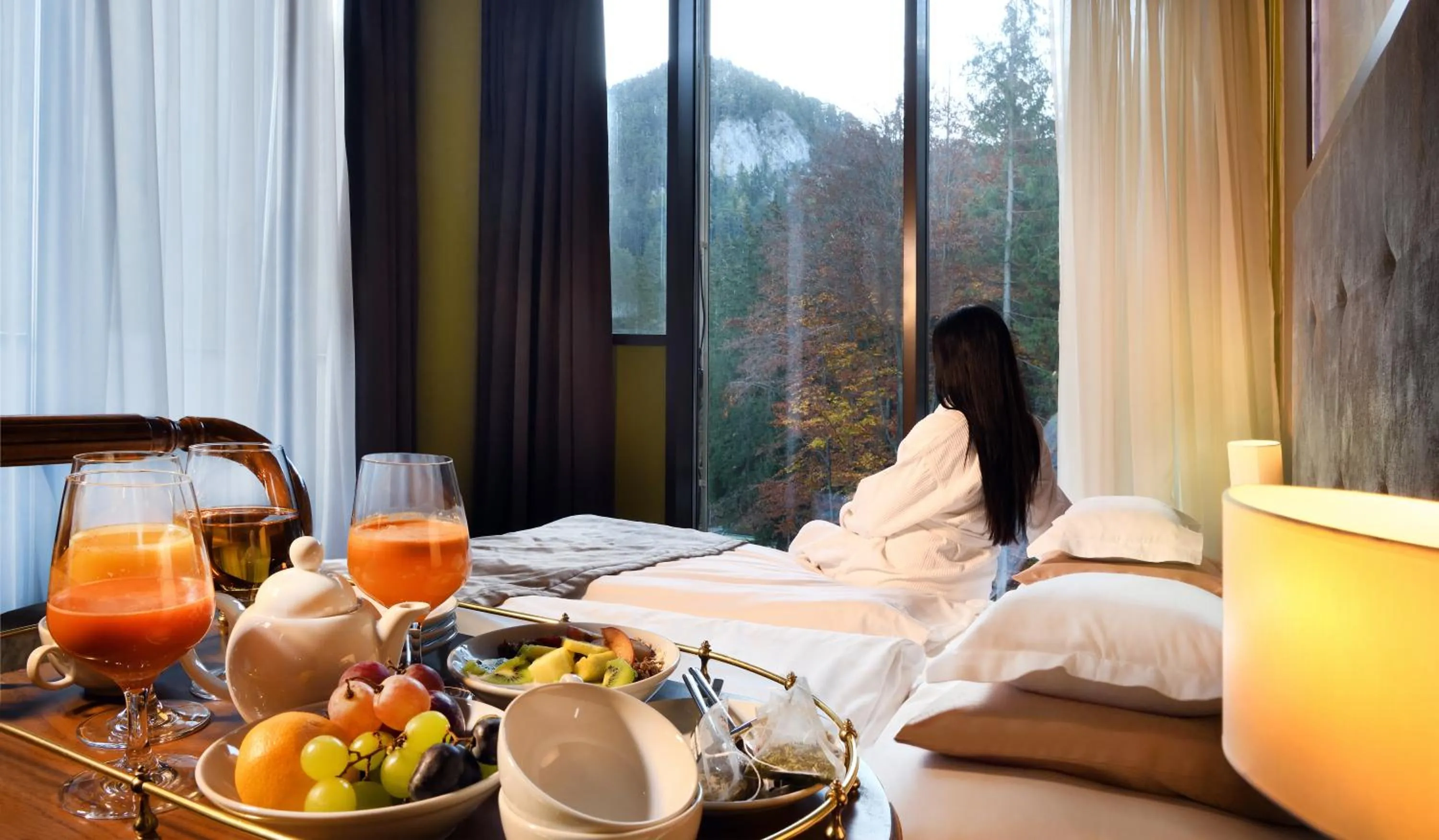 Food and drinks, Bed in Wellness Hotel Chopok
