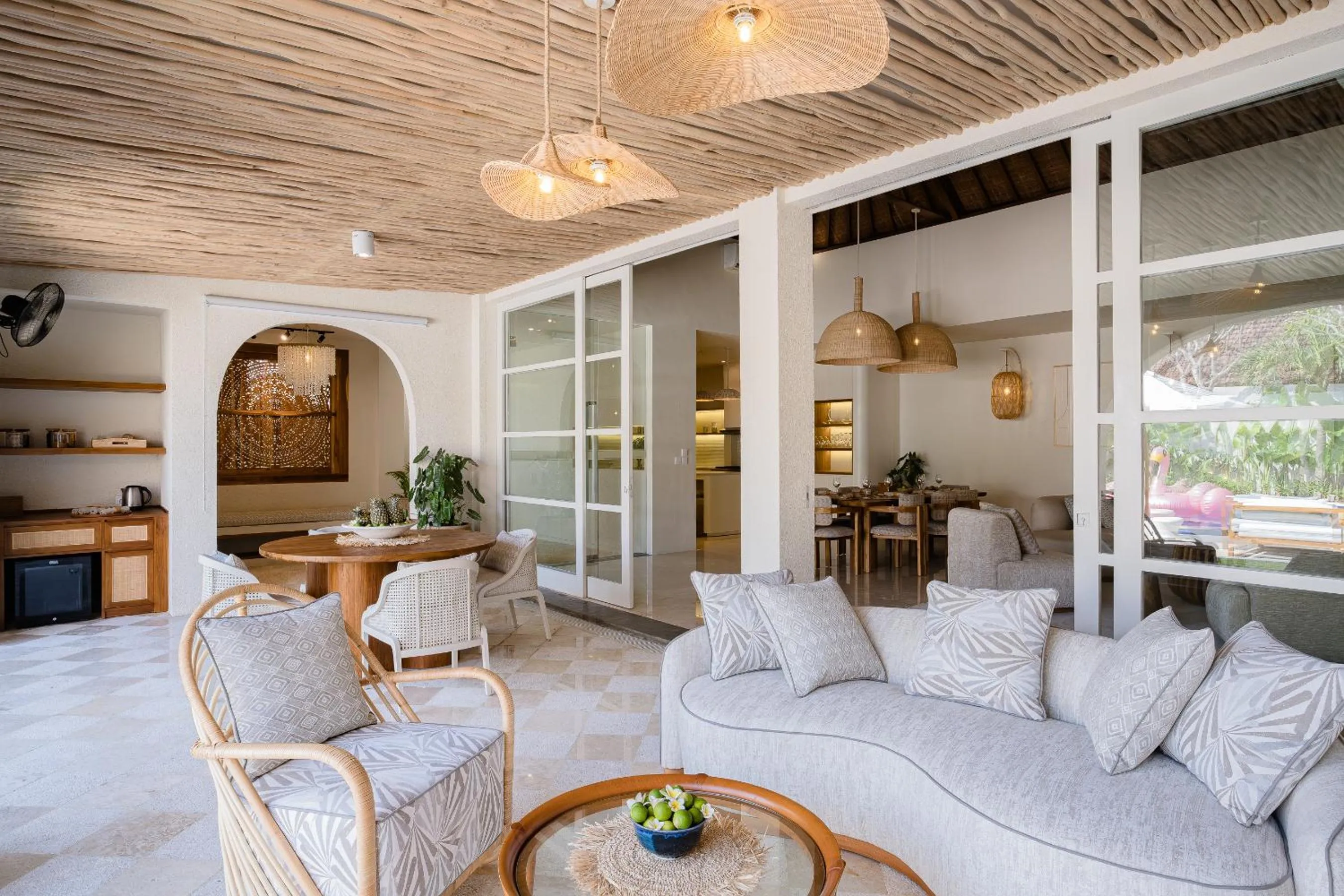 Seating area in Akara Villa