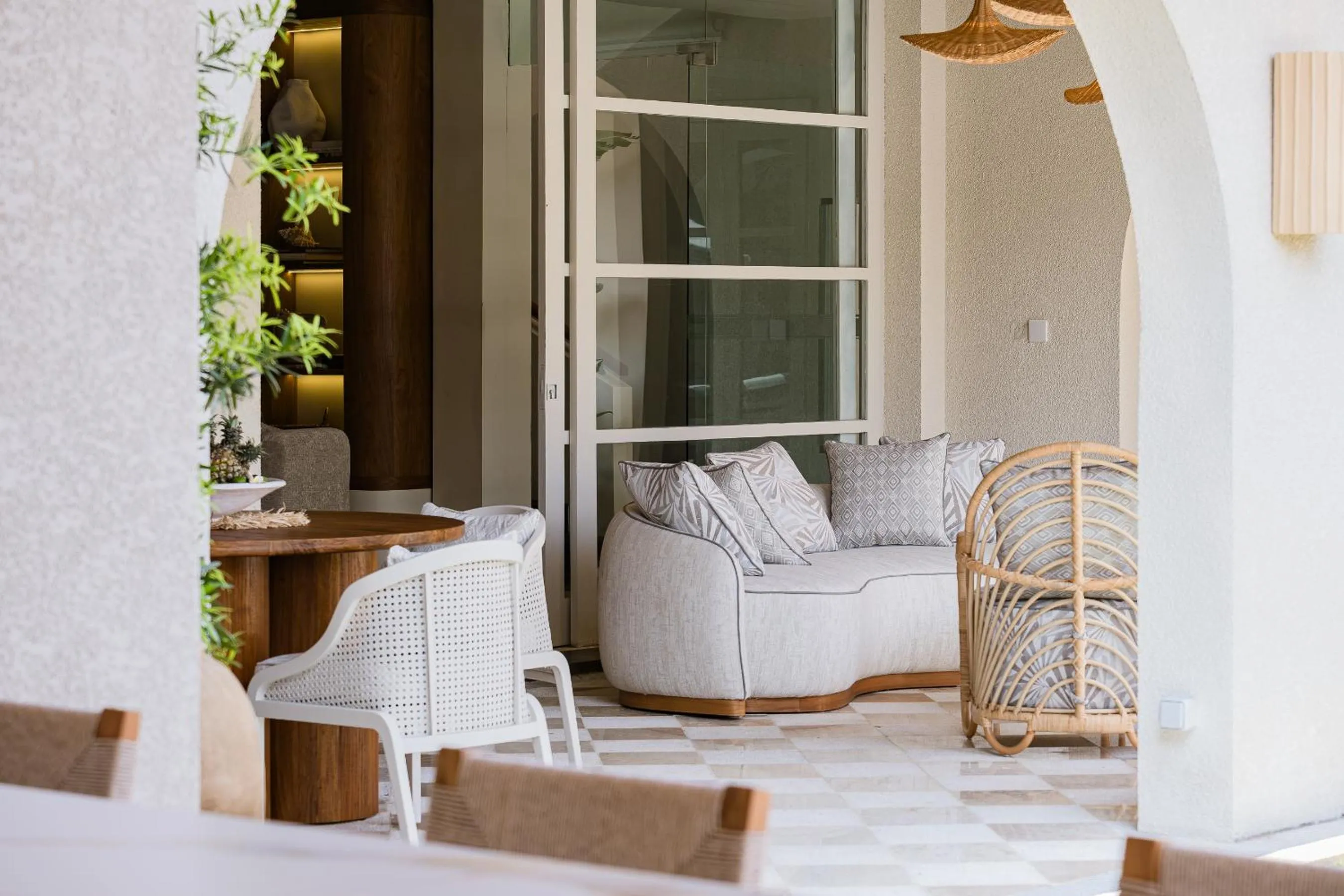 Seating area in Akara Villa