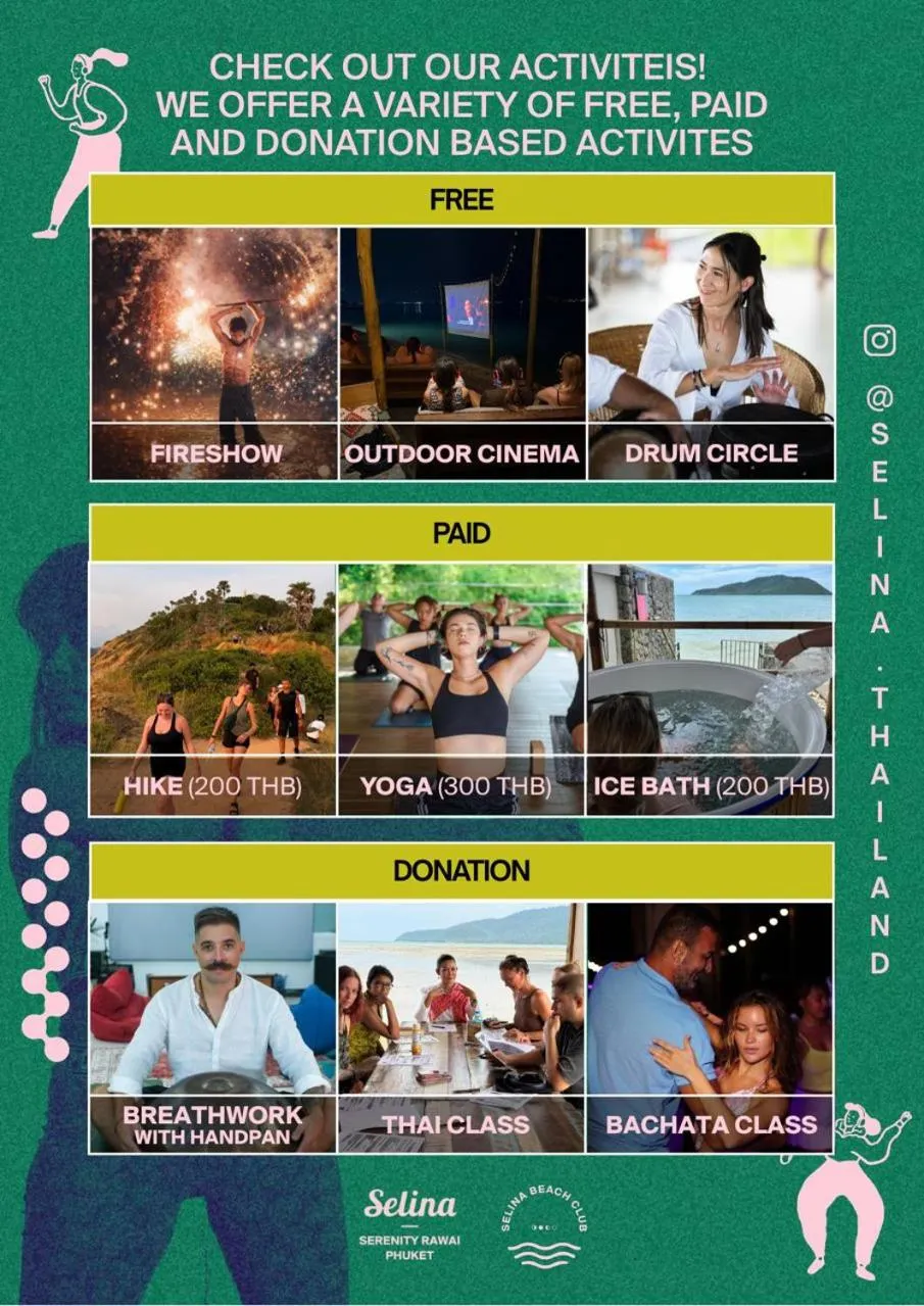 Activities in Selina Serenity Rawai Phuket