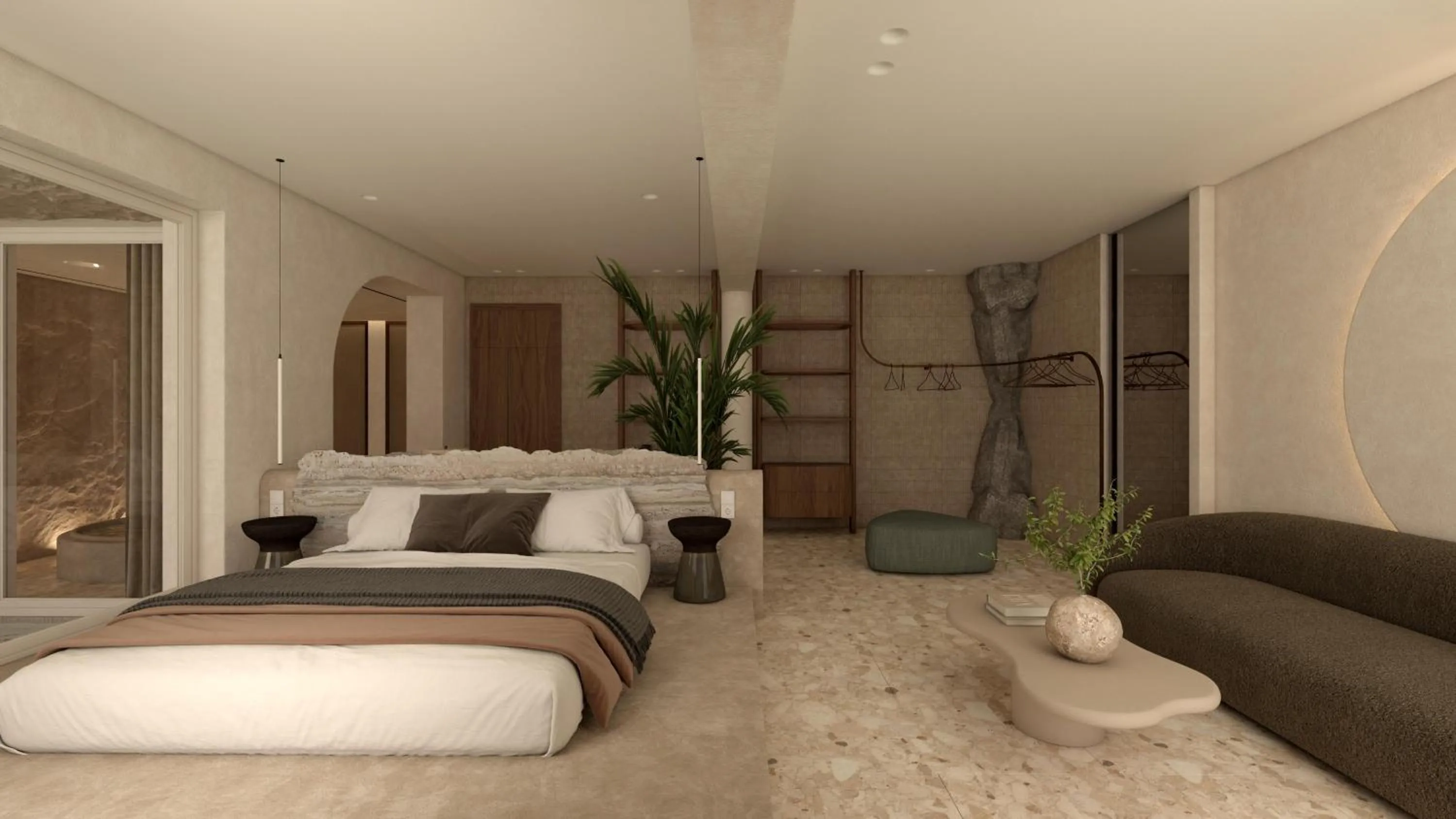 Bed in Uzenie All Suites Boutique Resort