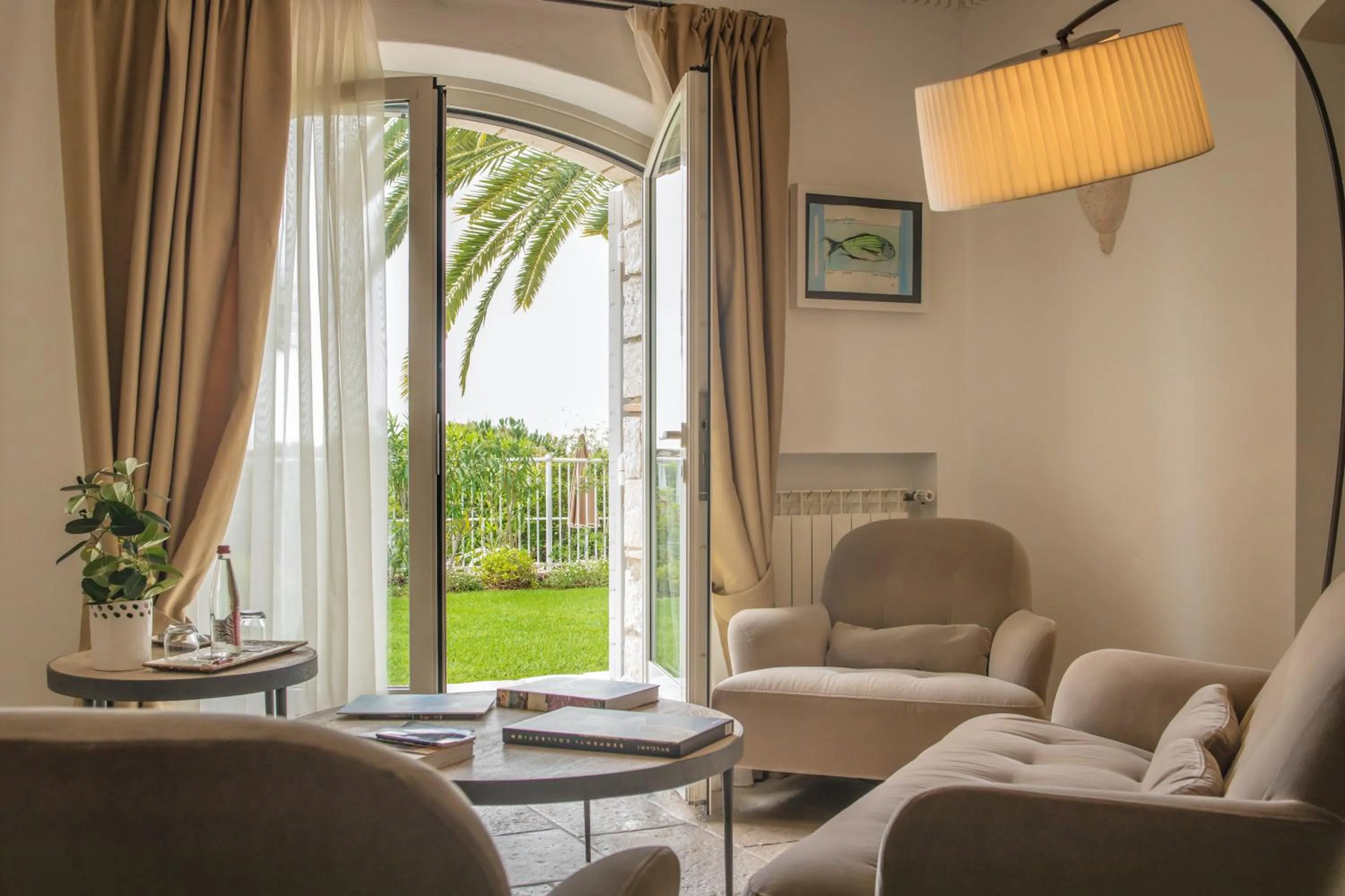 Seating area in Hôtel & Restaurant Alain Llorca