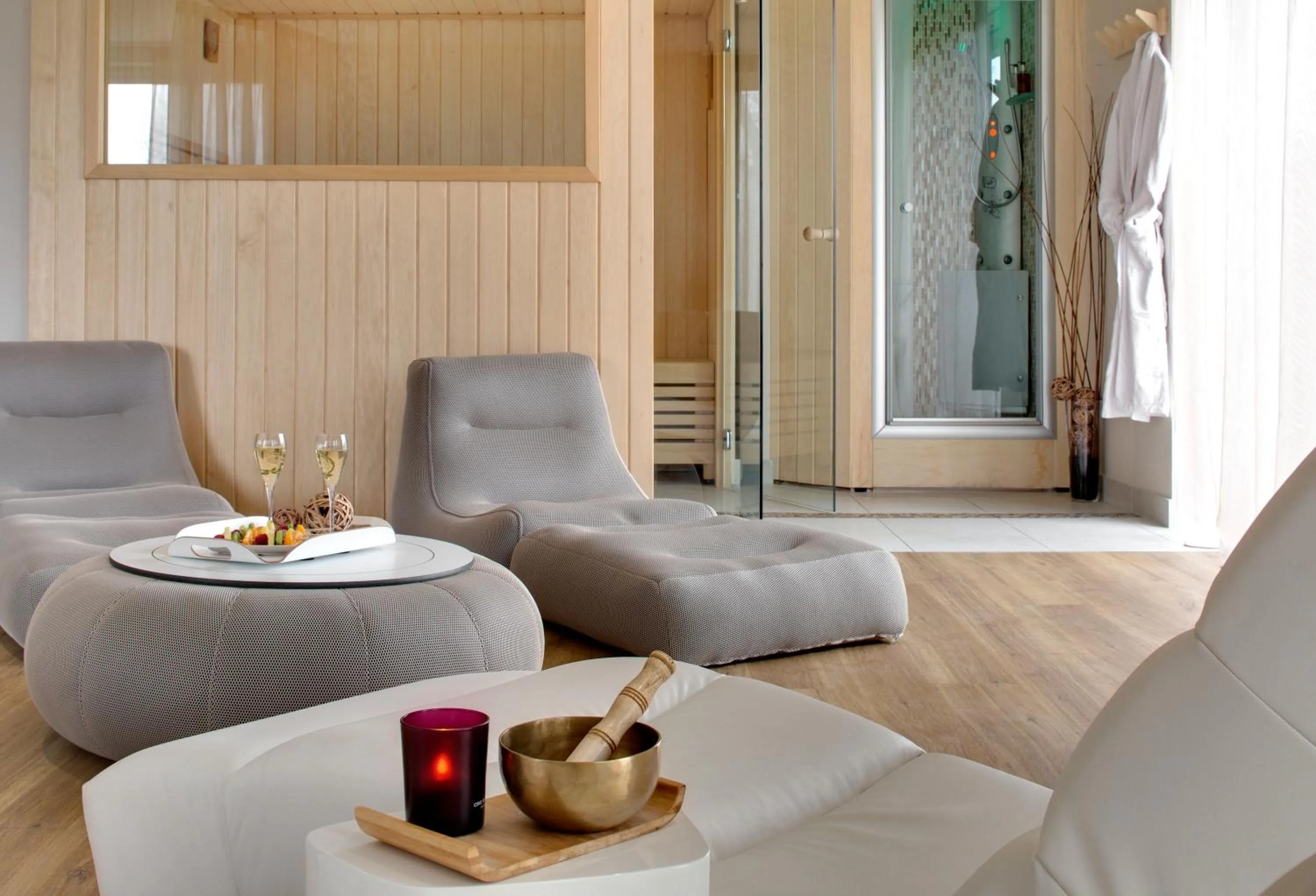 Sauna in Domaine de Cicé-Blossac, Resort Spa & Golf