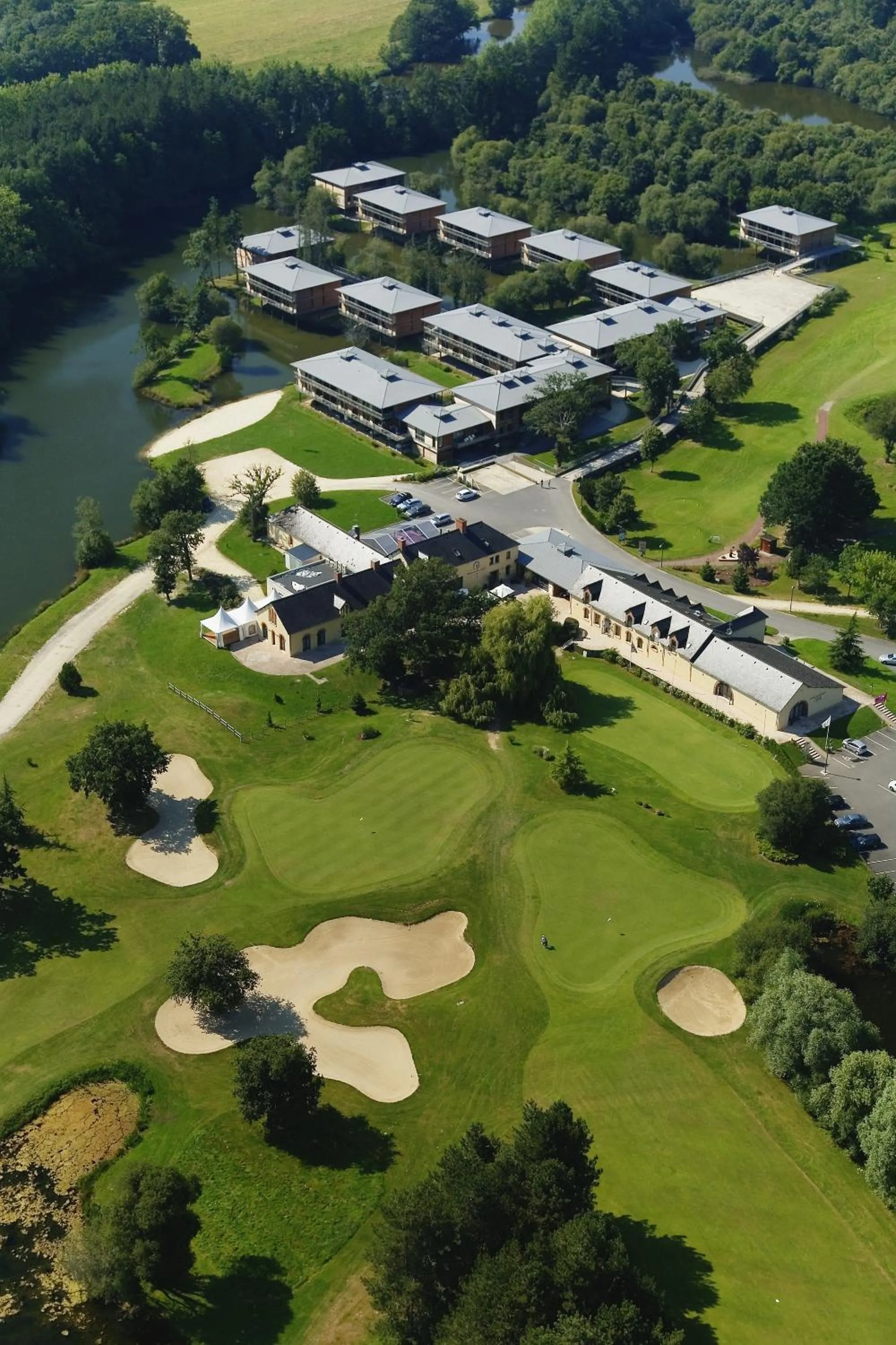 Bird's eye view in Domaine de Cicé-Blossac, Resort Spa & Golf