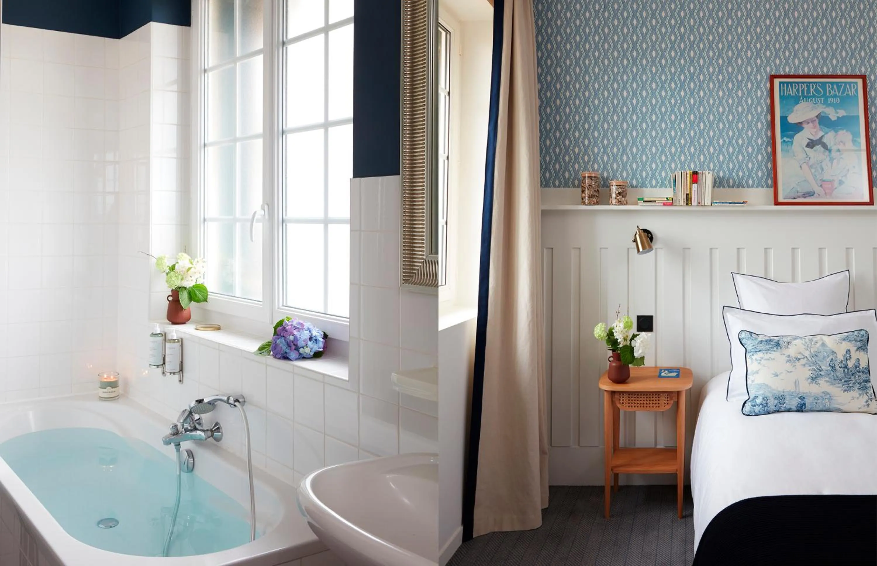 Bathroom, Bed in Le Flaubert